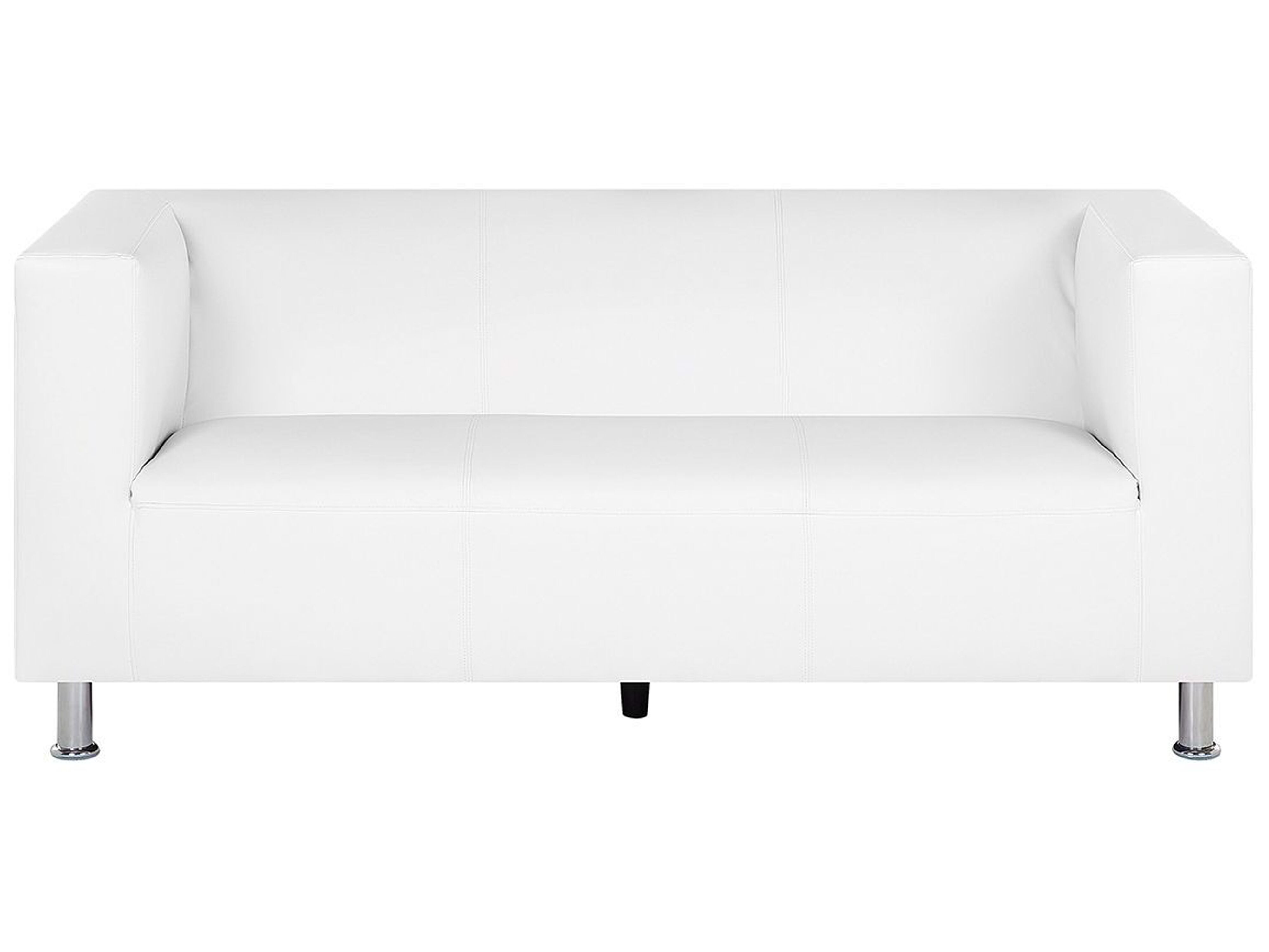 Sofa 3 Seater FLORO Faux Leather White