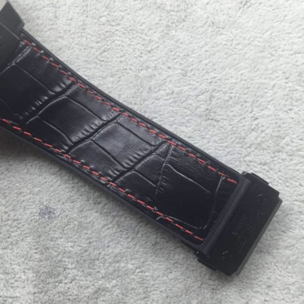 Replica Hublot Big Bang King Power 48mm PVD Black Dial Red Hands Gummy Strap A7750 - Top club