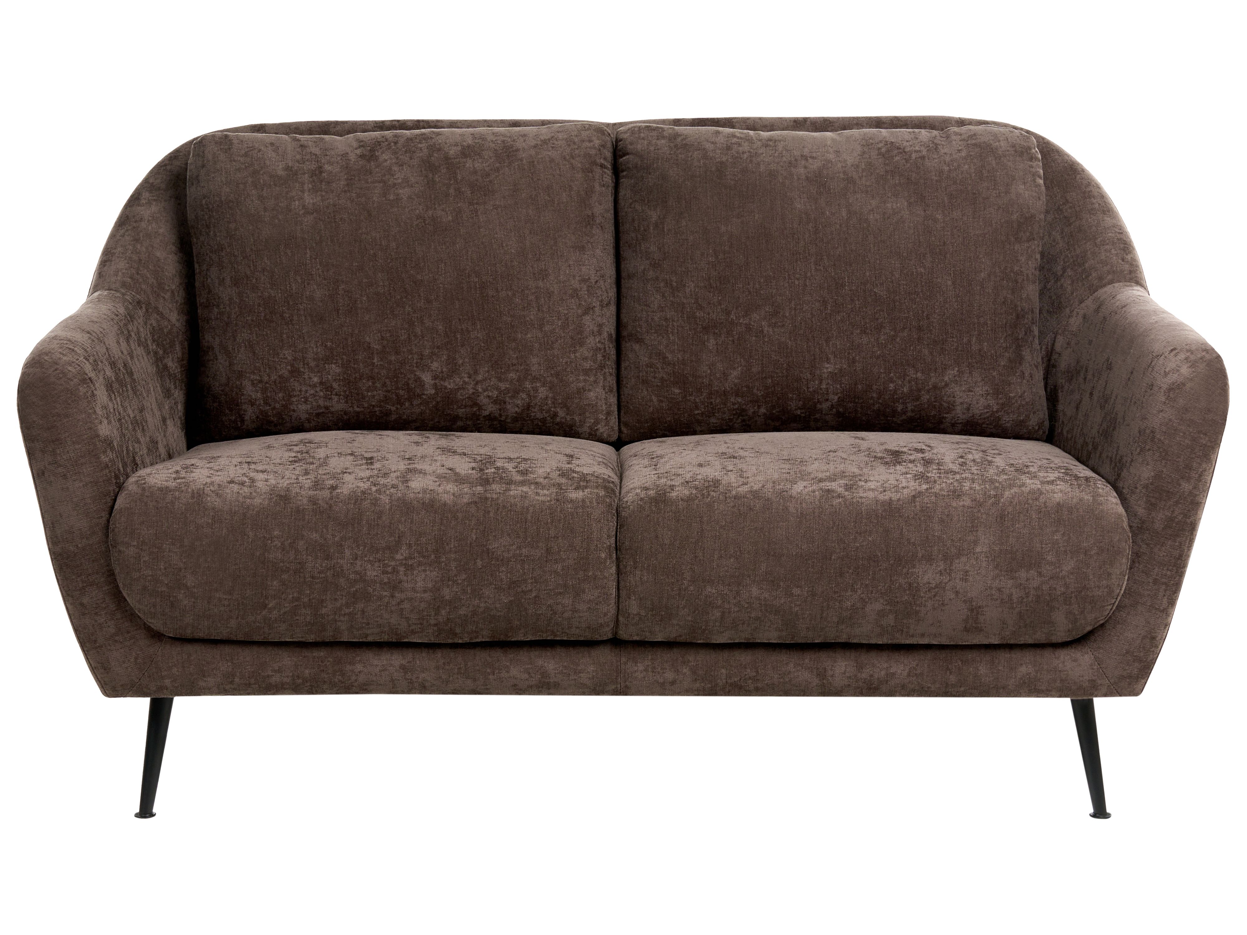Sofa 2 Seater EIBY Chenille Dark Brown