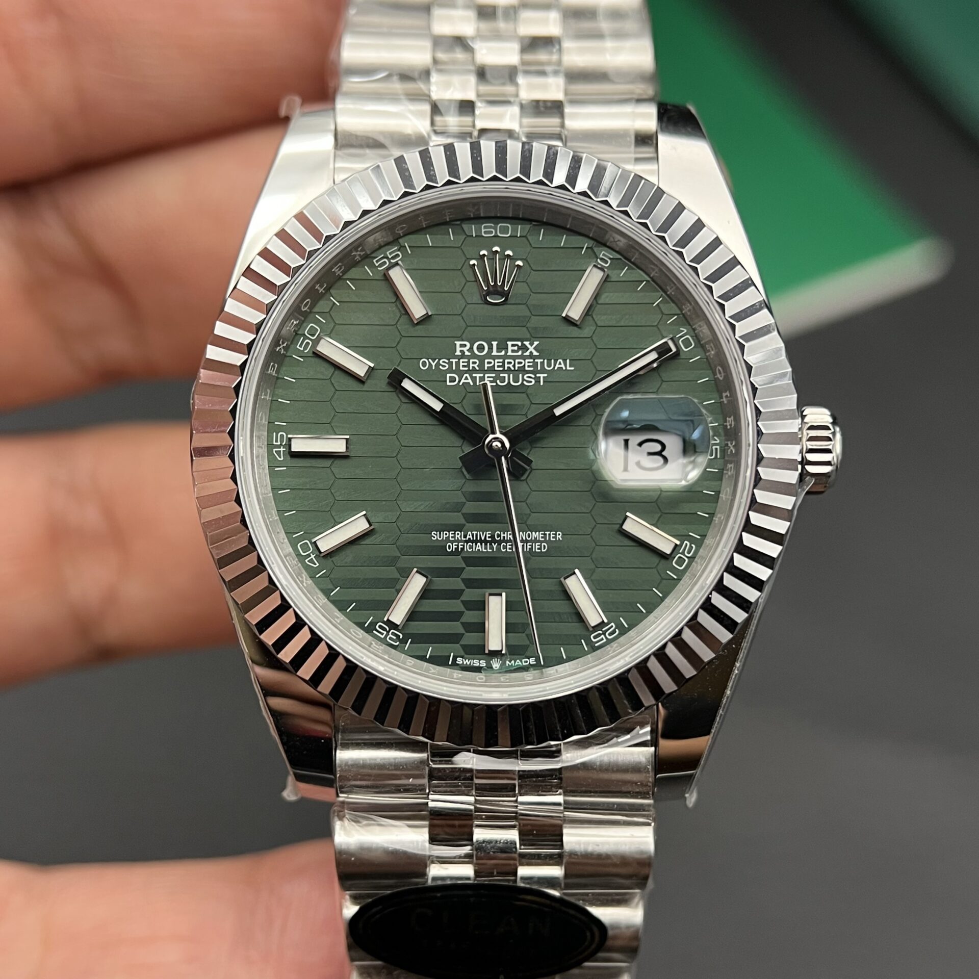 Rolex Datejust 126234 Green Dial High Quality Replica Watch VS Factory 36mm - Elite Watch Atelier
