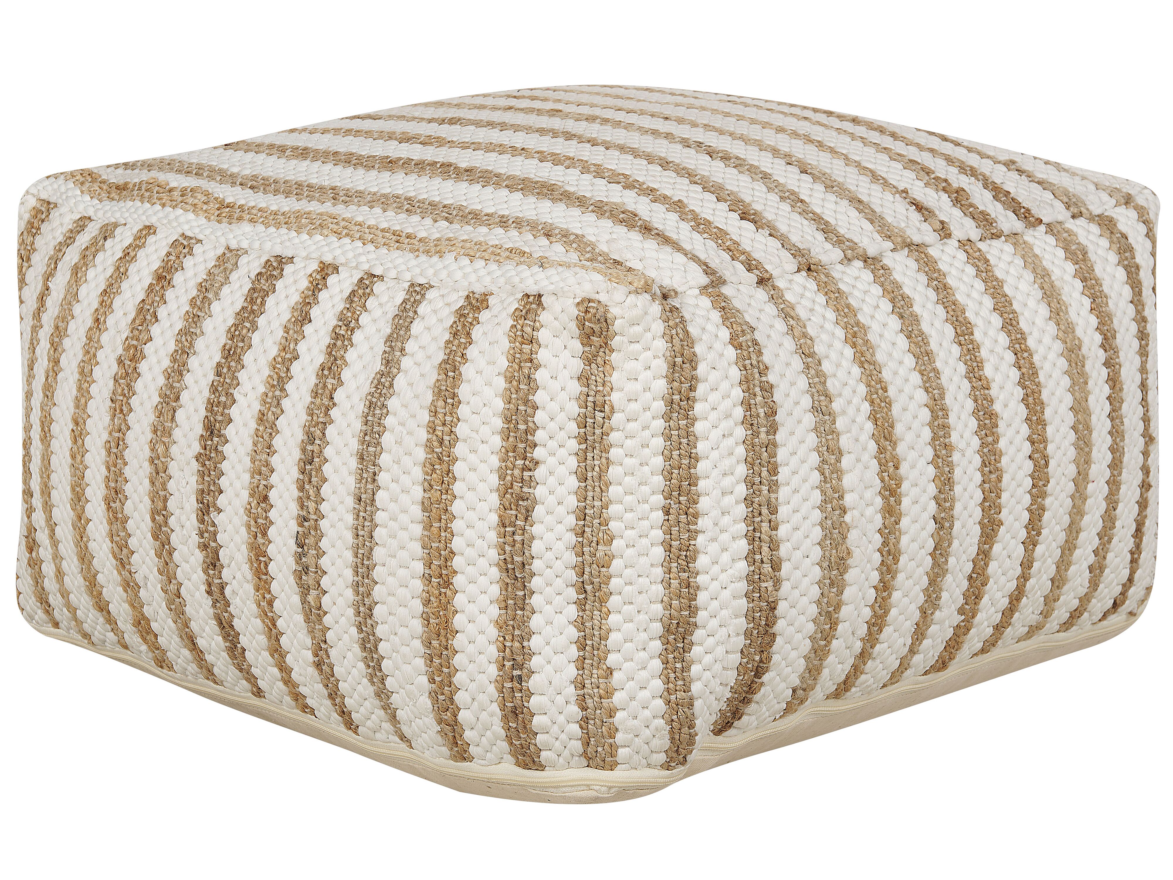 Pouffe ALMATTI Fabric Beige