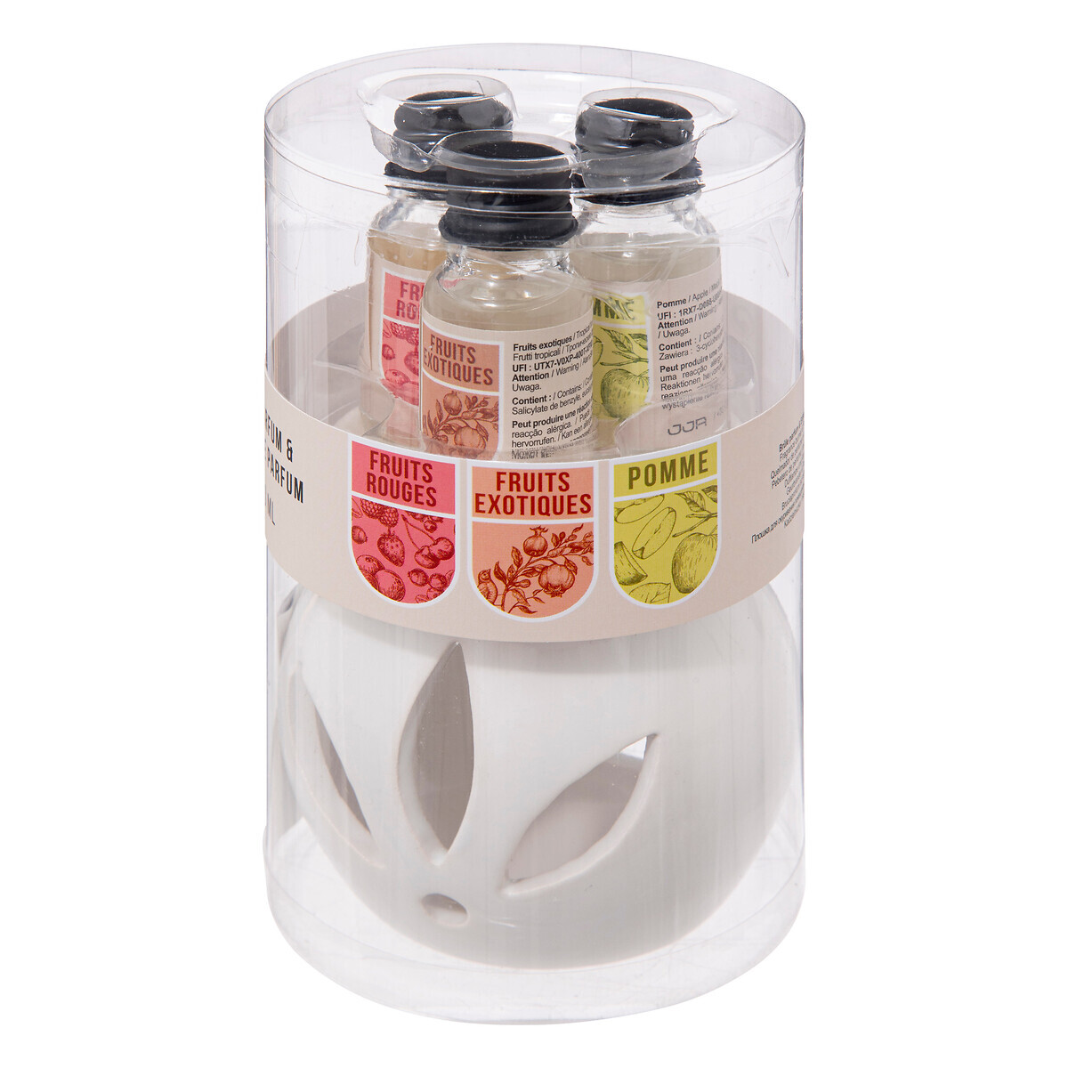 Perfume burner with 3 oils Fruit, 10ml