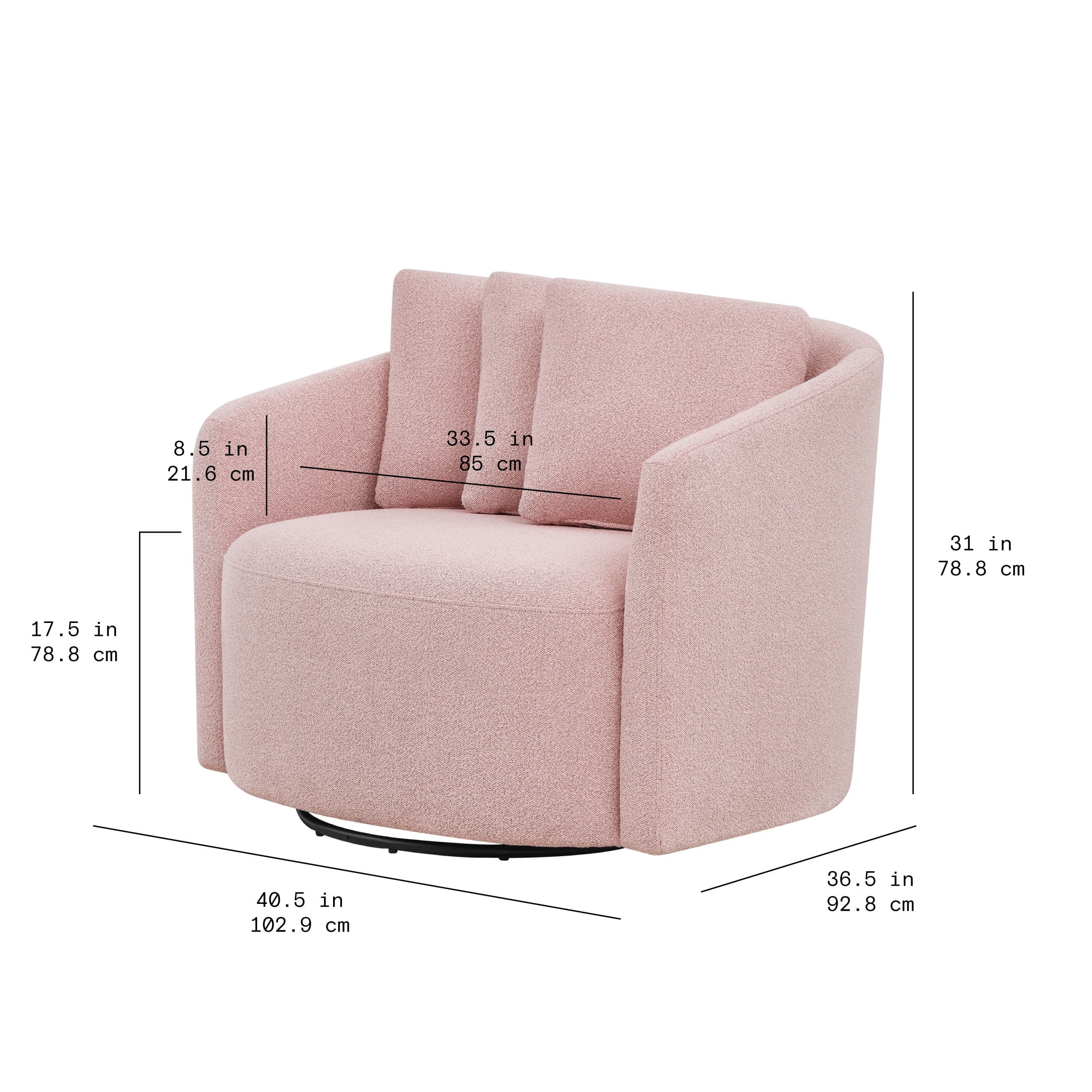 Beautiful Drew Accent Chair by Drew Barrymore, Cream Boucle - Image 34
