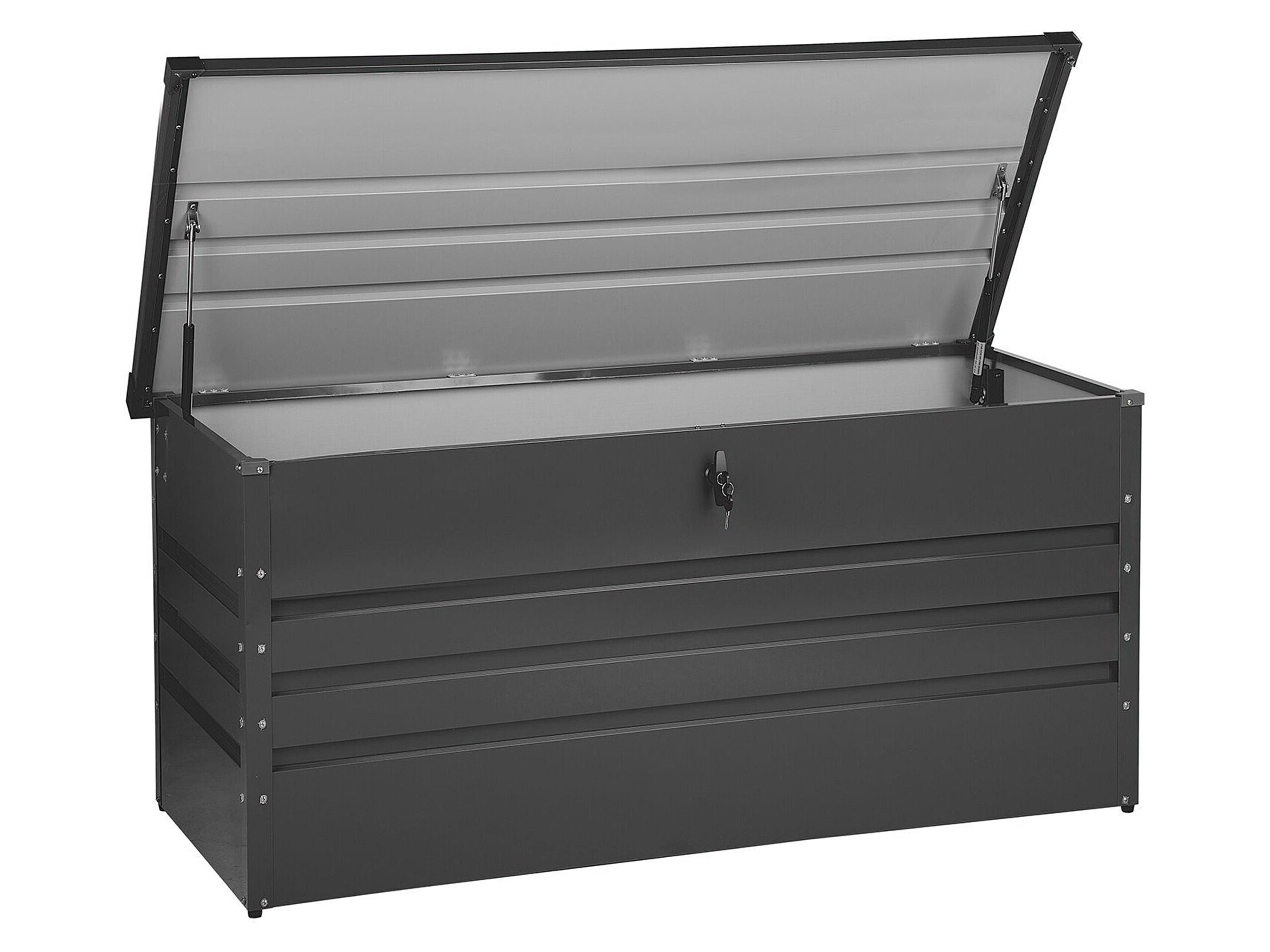 Storage Box CEBROSA 132 cm 62 cm Graphite Grey