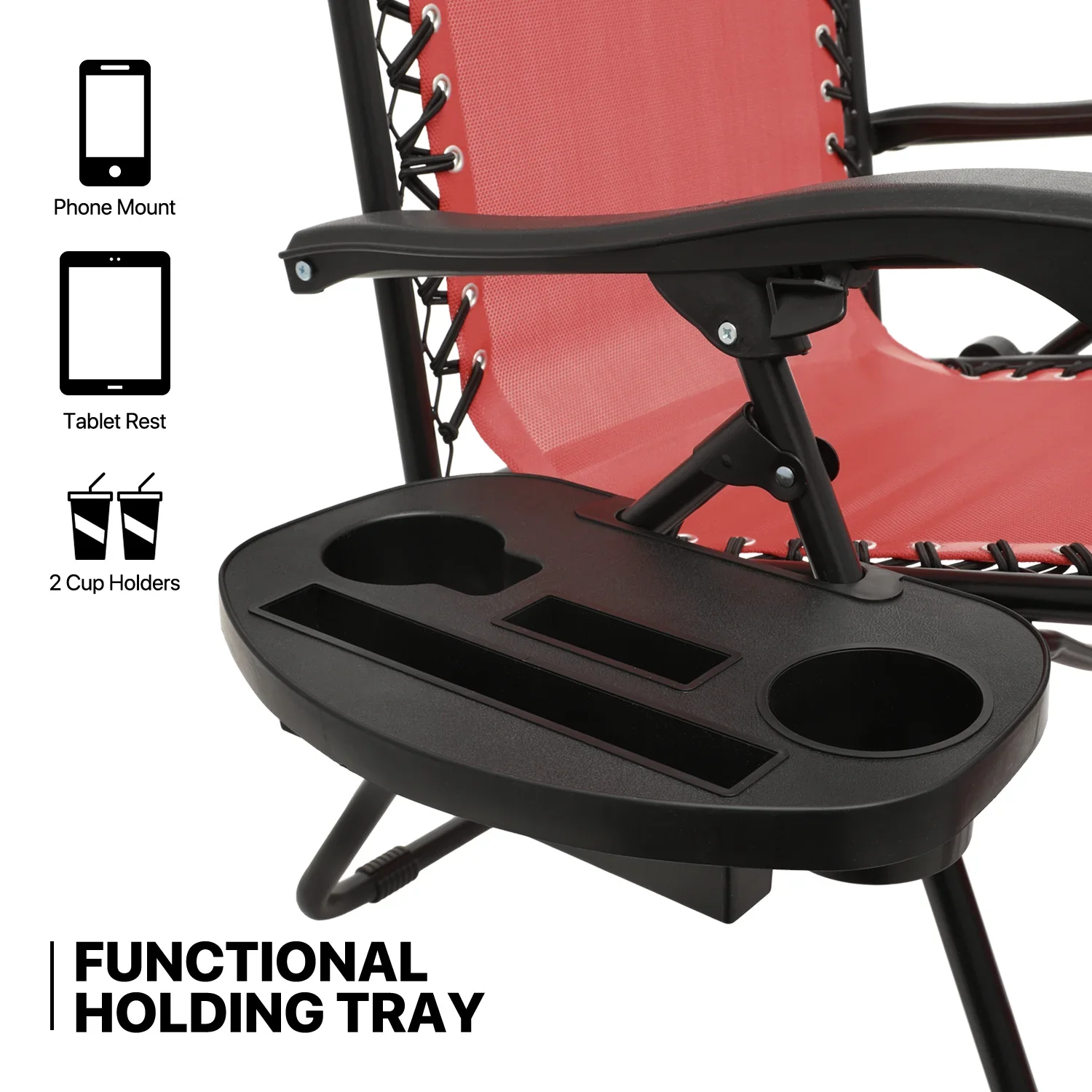 MoNiBloom Zero Gravity Reclining Chairs Set Of 2 With Canopy Shade And Headrest, Black - 330 lbs - Image 107 MoNiBloom Zero Gravity Reclining Chairs Set Of 2 With Canopy Shade And Headrest, Black - 330 lbs - Image 107