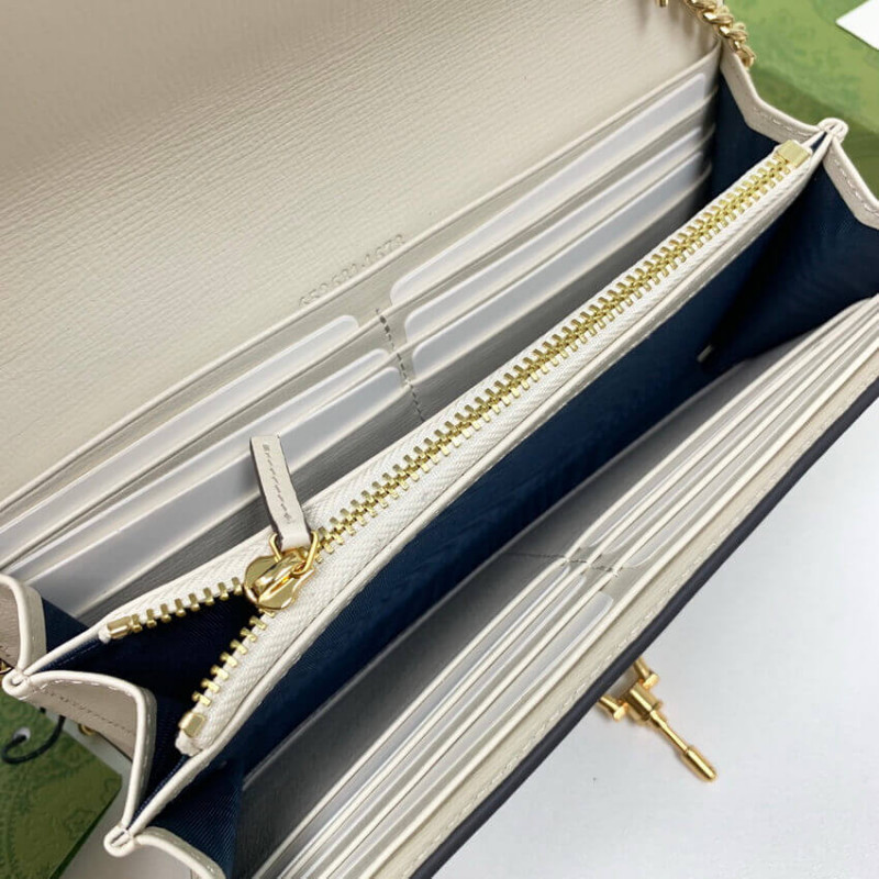 Replica Gucci Jackie 1961 Chain Wallet 652681 White1:1High-quality replica