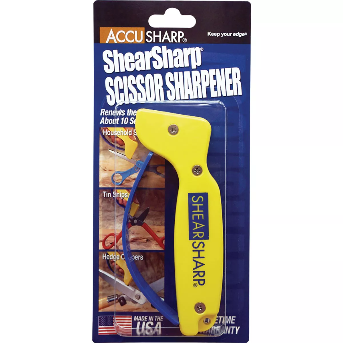 AccuSharp ShearSharp Diamond-Honed Tungsten Carbide Blade Scissor Sharpener