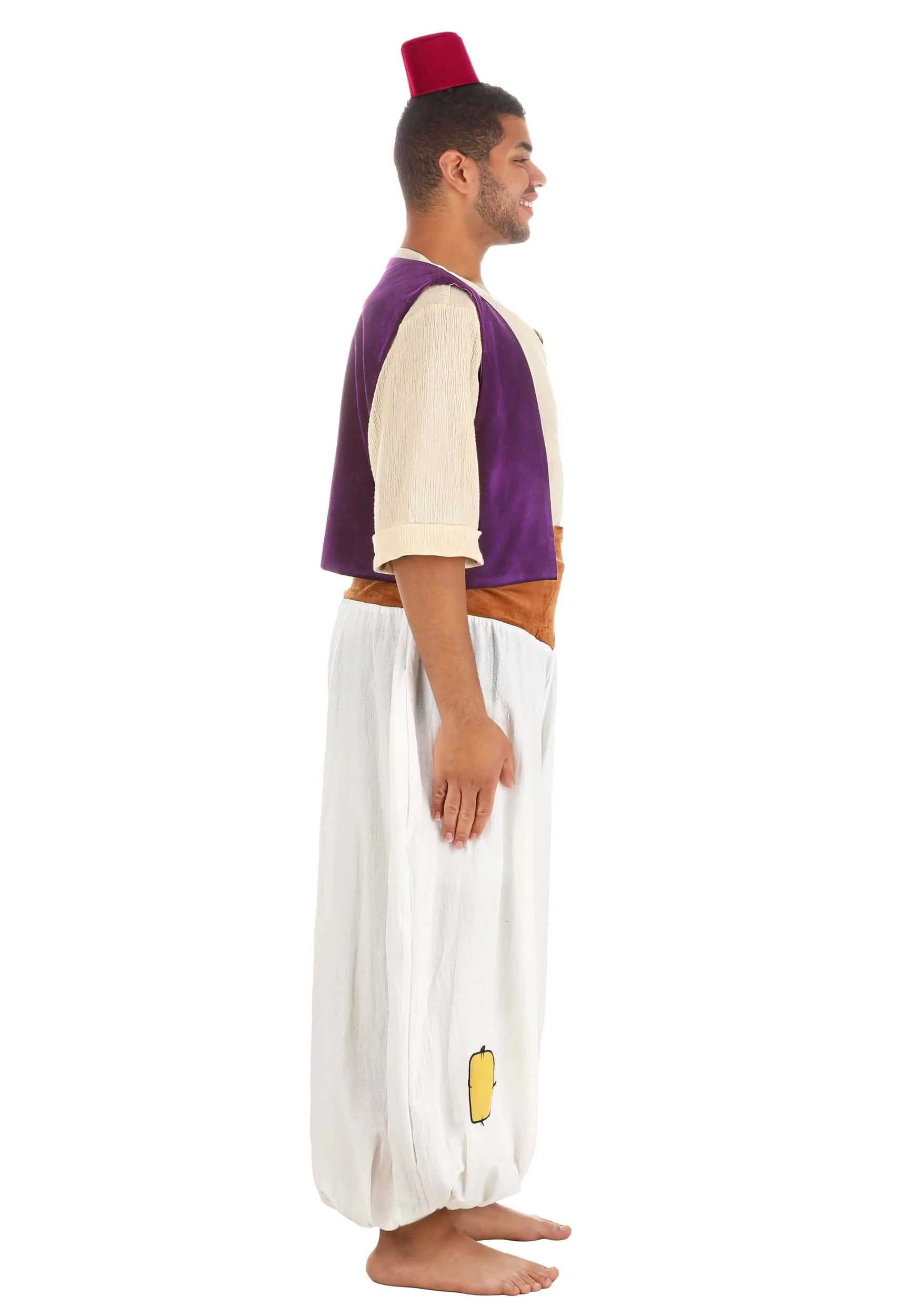 Plus Size Disney Aladdin Deluxe Men's Costume - Image 5 Plus Size Disney Aladdin Deluxe Men's Costume - Image 5