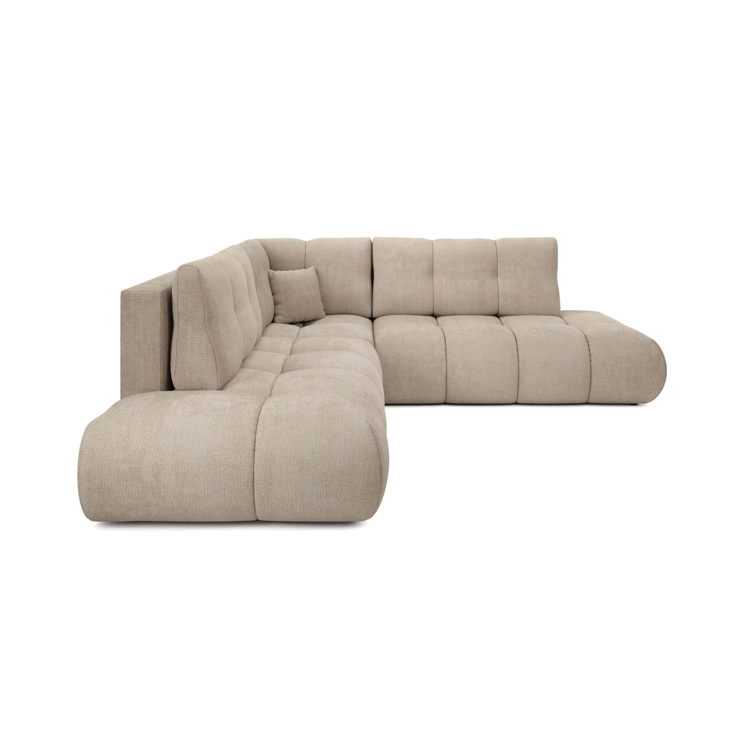 Blokker Charme Hoekbank Links/Rechts met Slaapfunctie - Chenille - Lic