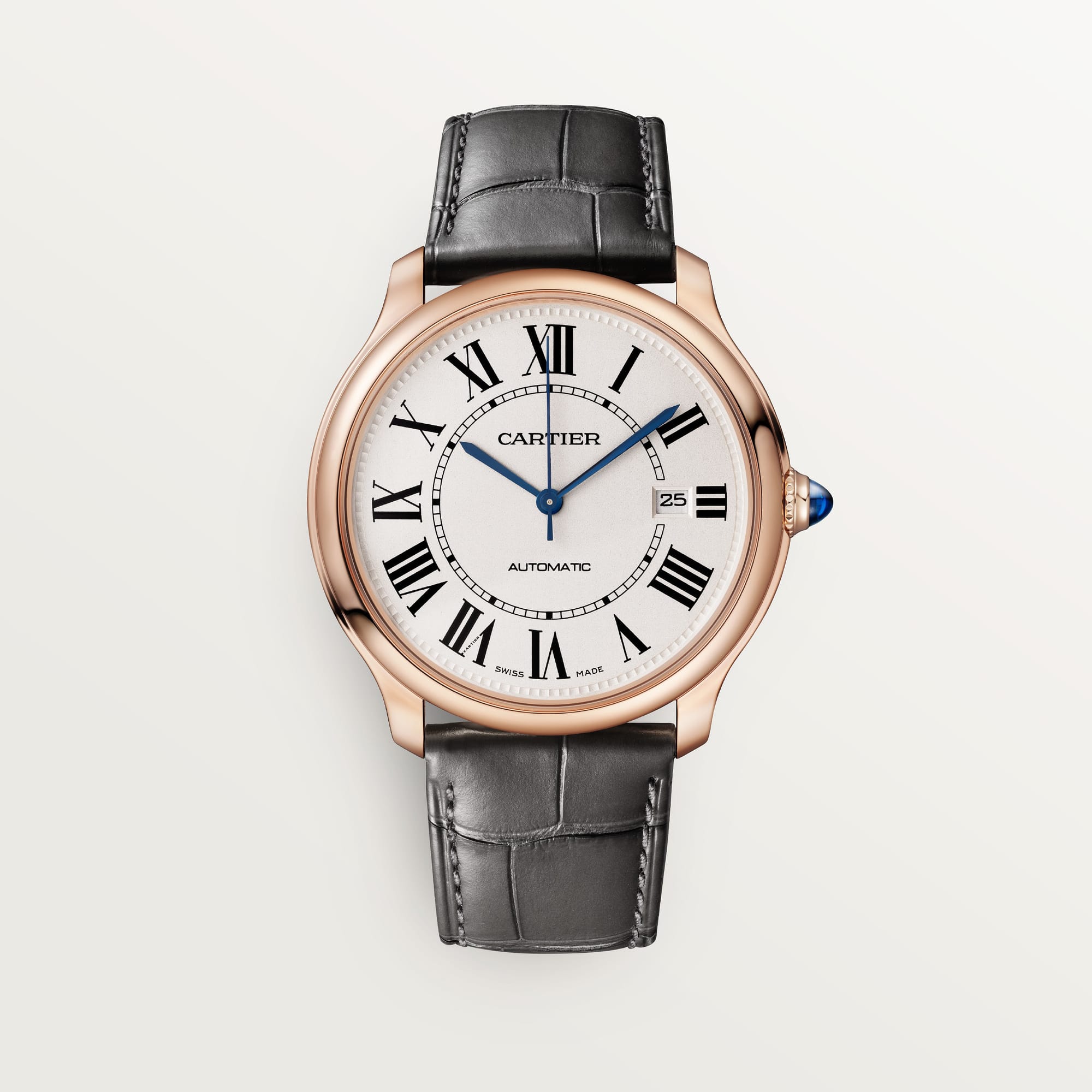 Ronde Louis fake cartier watch 40 mm Manufacture mechanical movement with automatic winding calibre(1:1 replica) - Top club