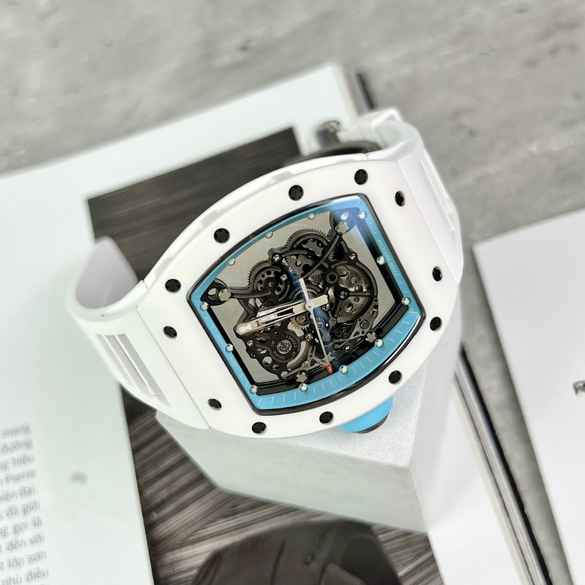 Richard Mille RM055 Bubba Watson White Replica Watch Factory BBR 45mm - Top club
