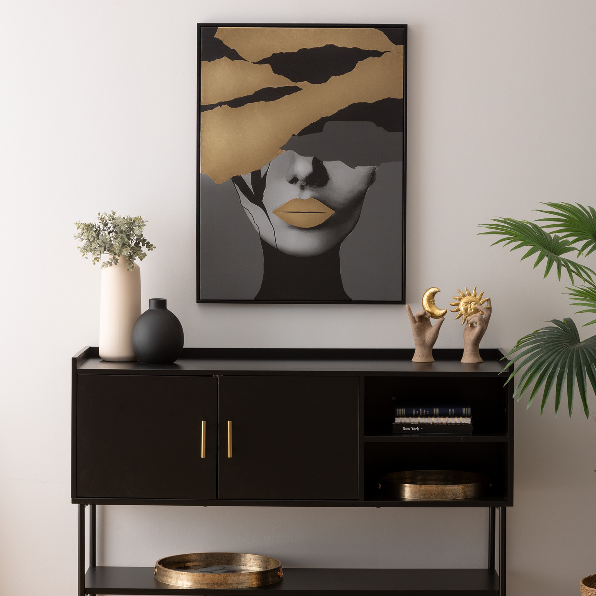 Framed canvas print "Anaelle" 60x80 cm