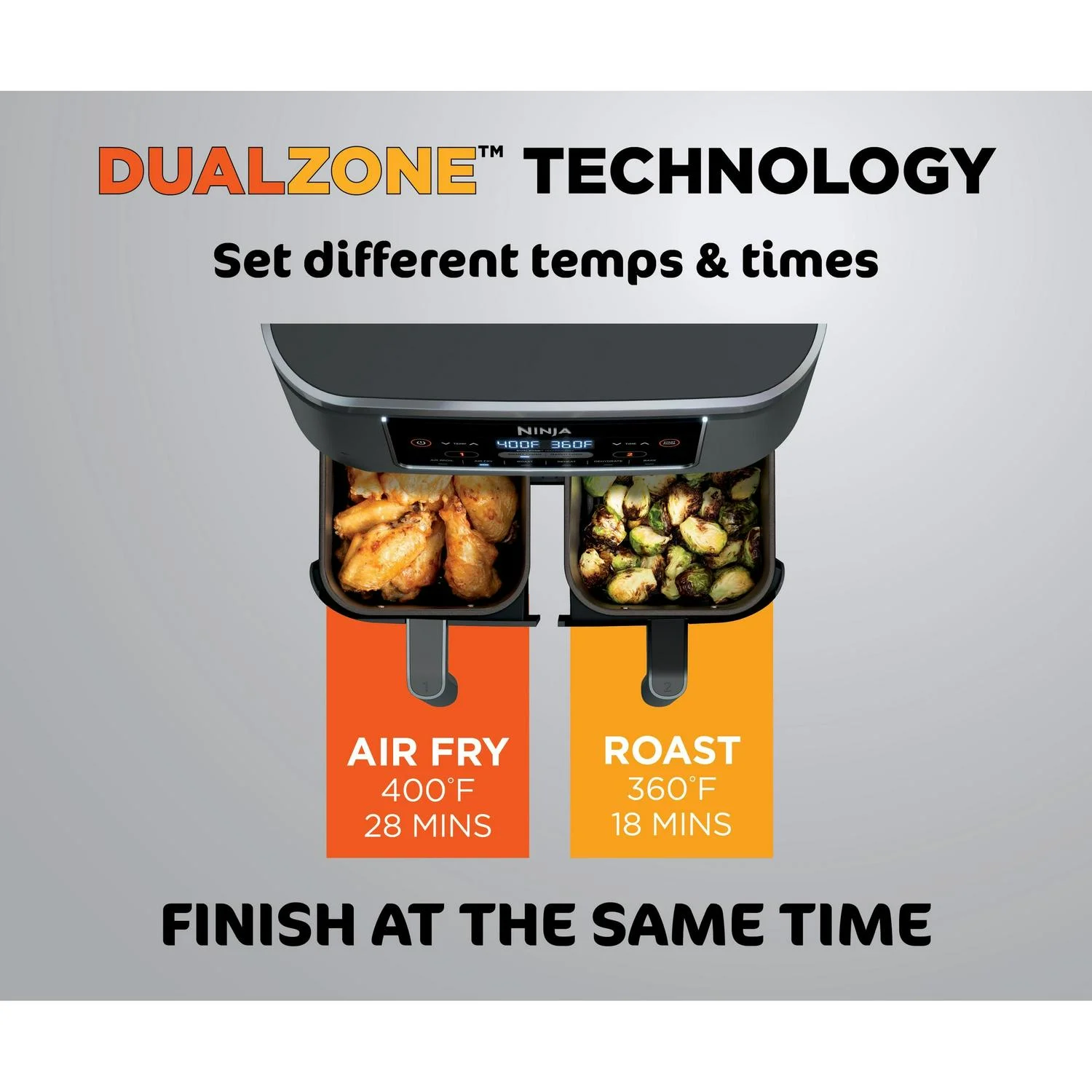 Ninja Foodi 6-in-1 8-quart 2-basket Air Fryer with DualZone Technology - Image 5