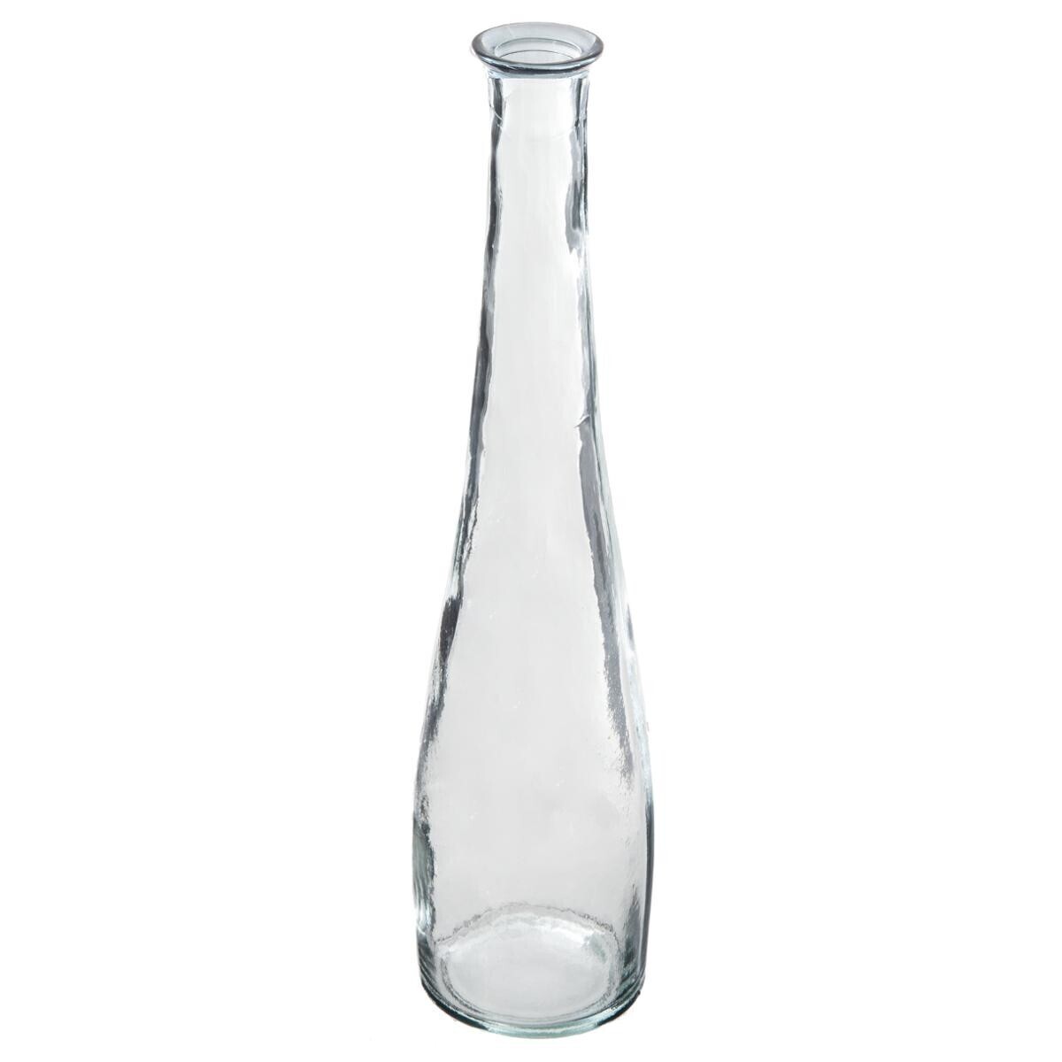 Long vase, recycled glass H.80 cm
