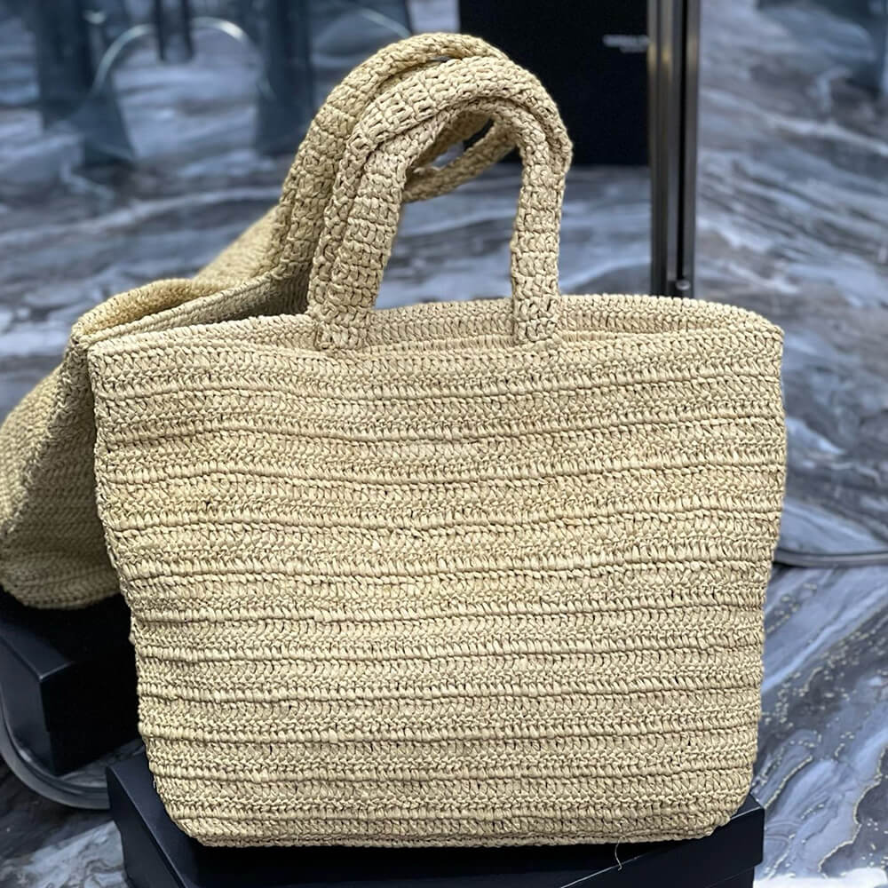 YSL Rive Gauche Tote In Raffia Straw Bag1:1High-quality replica