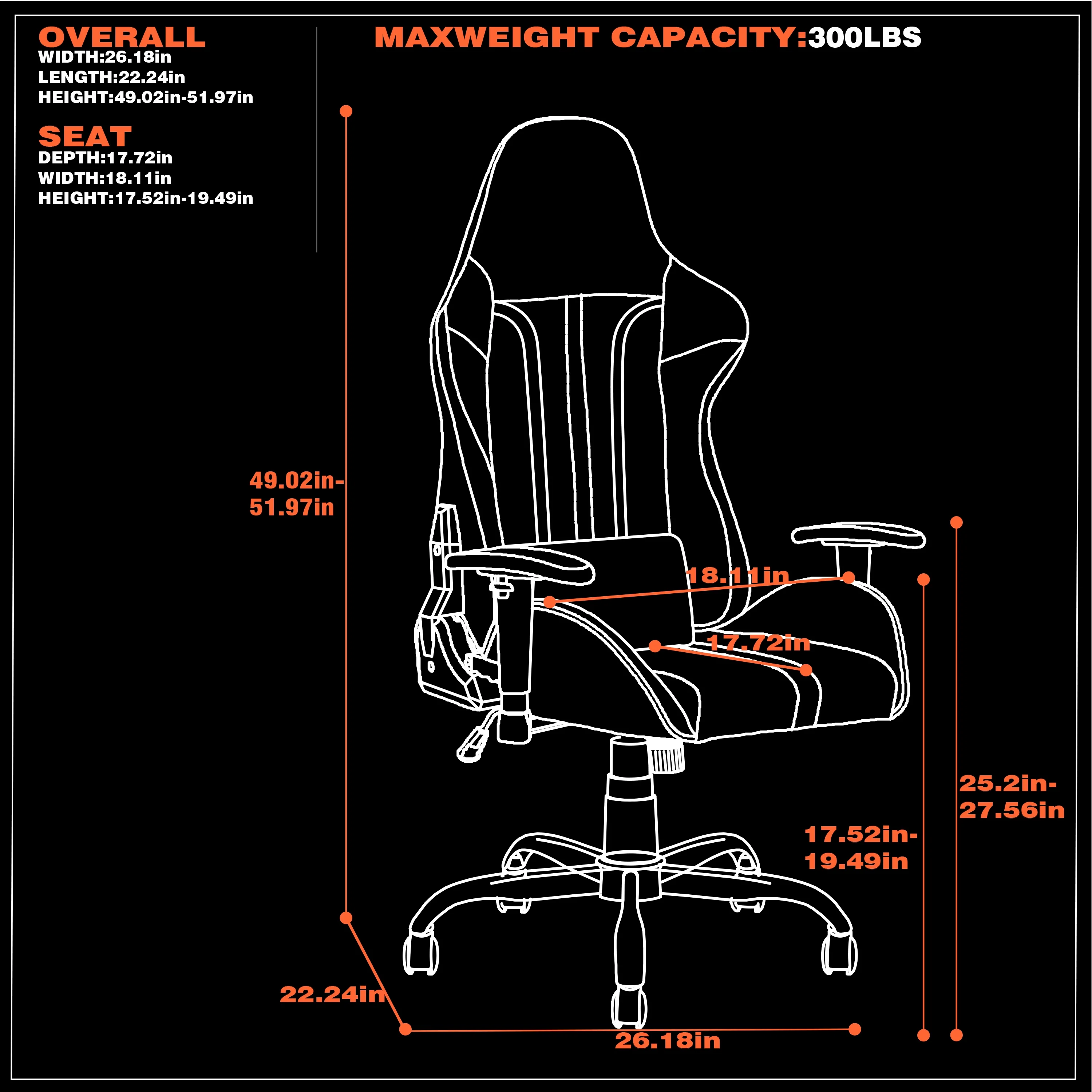 X Rocker Mysa PC Gaming Chair with Lumbar Support, Pink - Image 13