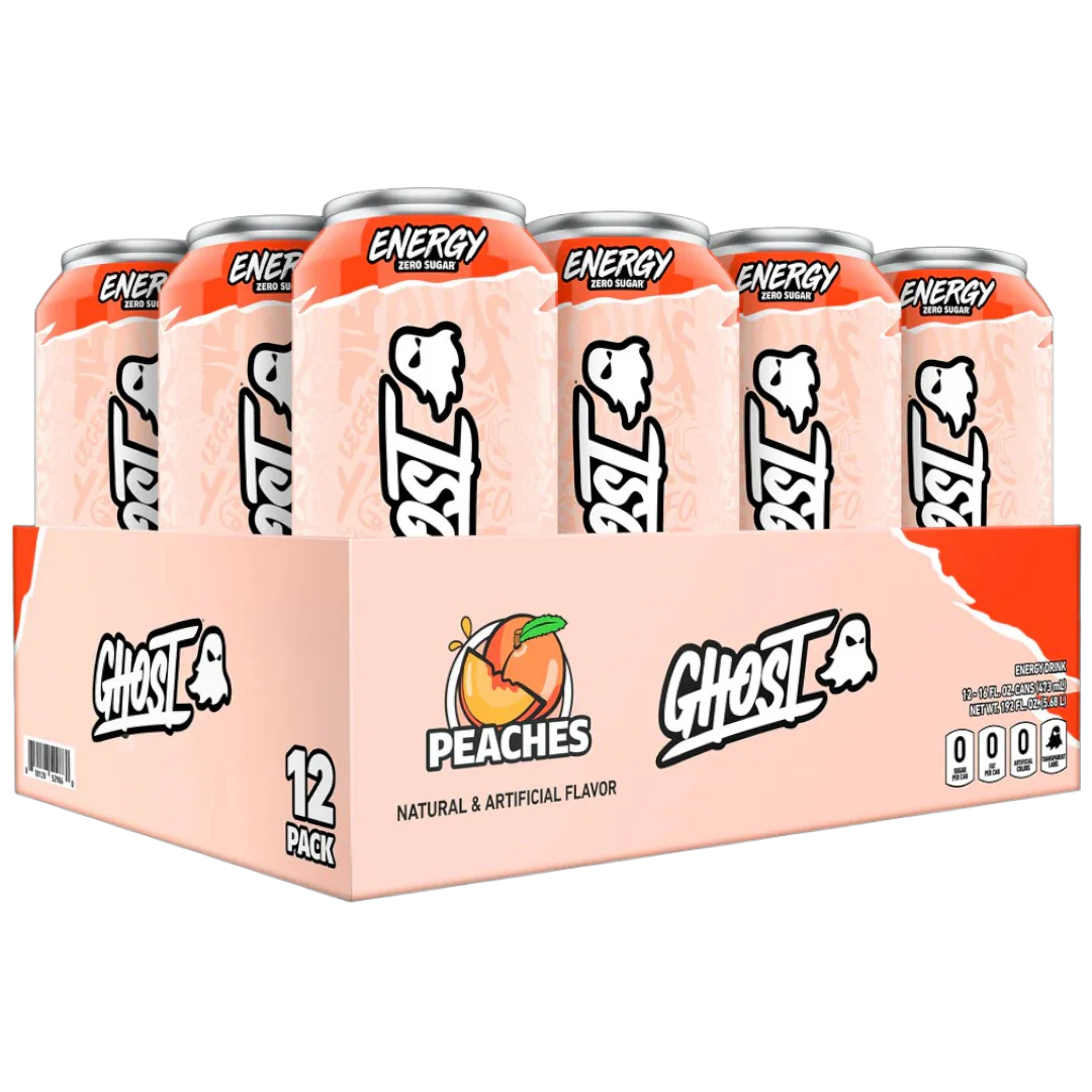 Ghost Energy Peaches Flavour Zero Sugar - 16fl.oz (473ml)