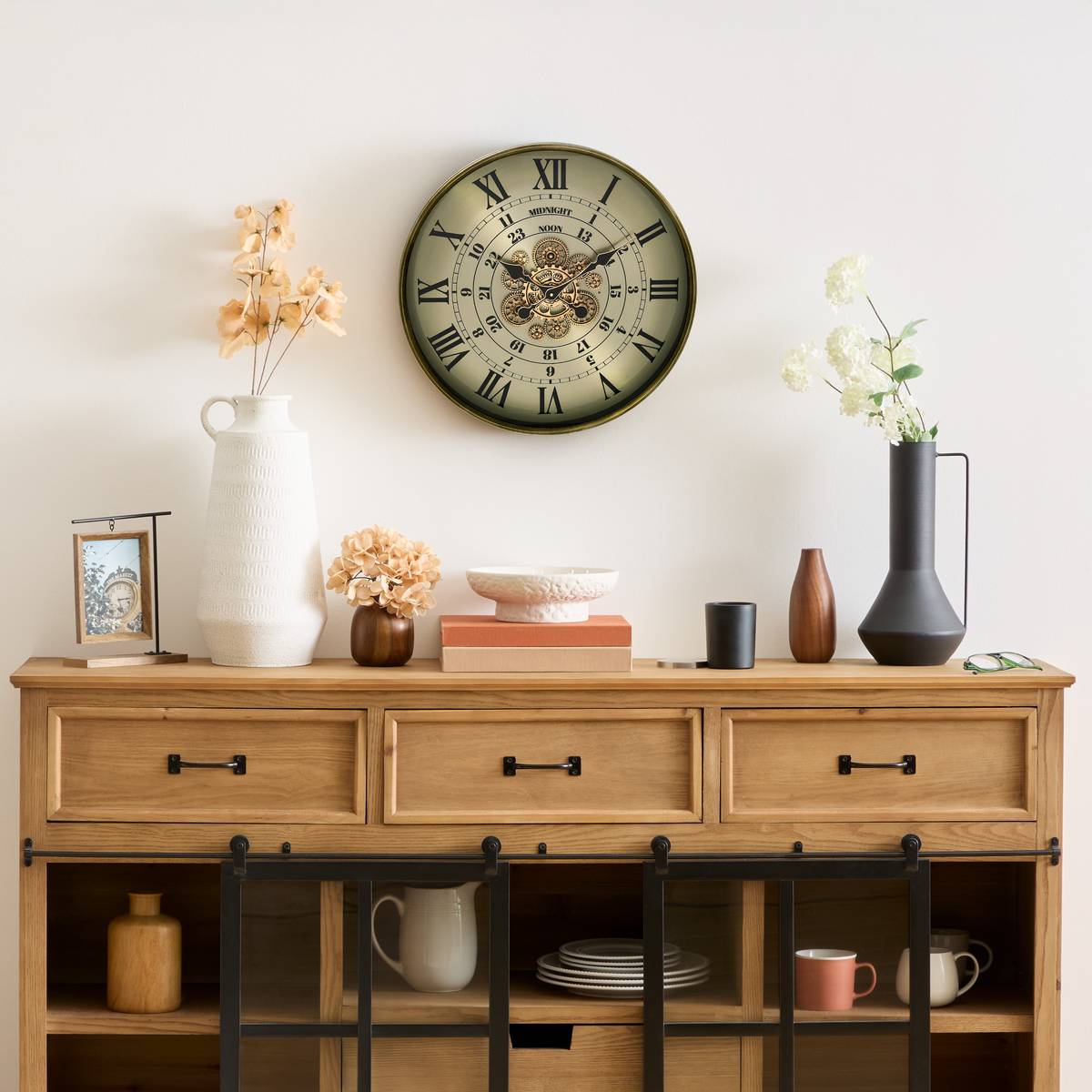 Clock "Michel" Green, D.60 cm