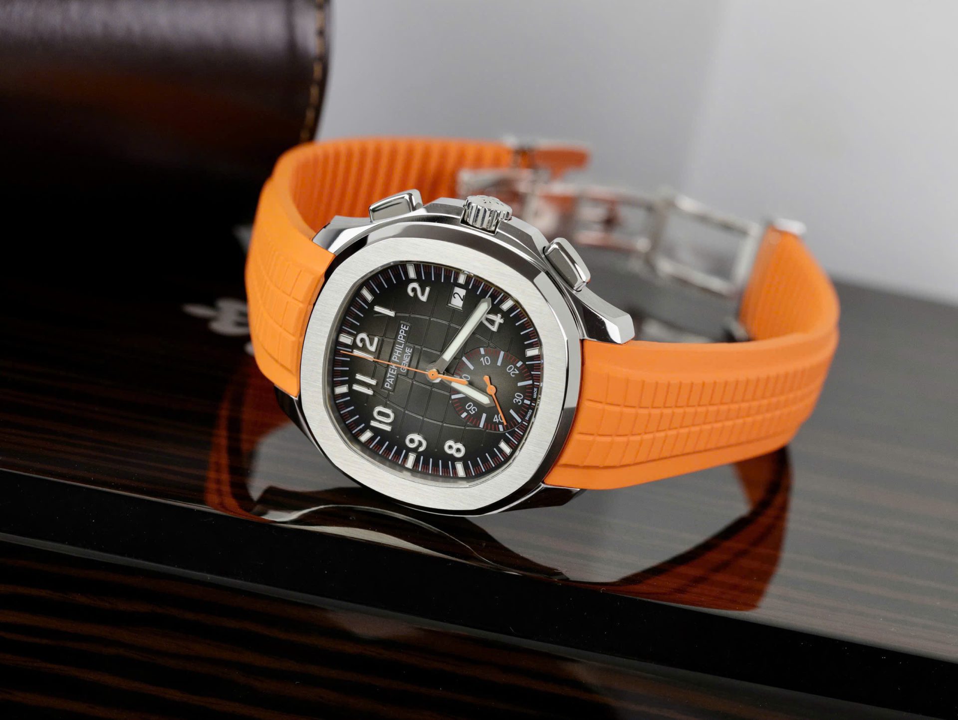 Patek Philippe Aquanaut 5968A Replica 11 Watch Orange Rubber Strap 42.2mm - Top club