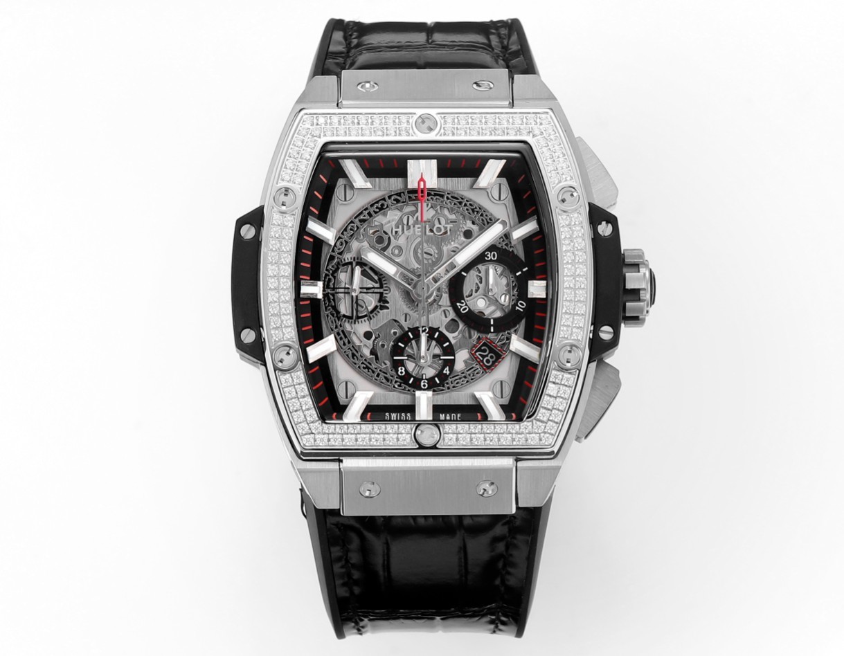 Hublot SPIRIT OF BIG BANG Chronograph, 45 mm Textured rubber strap(1:1 replica) - Top club