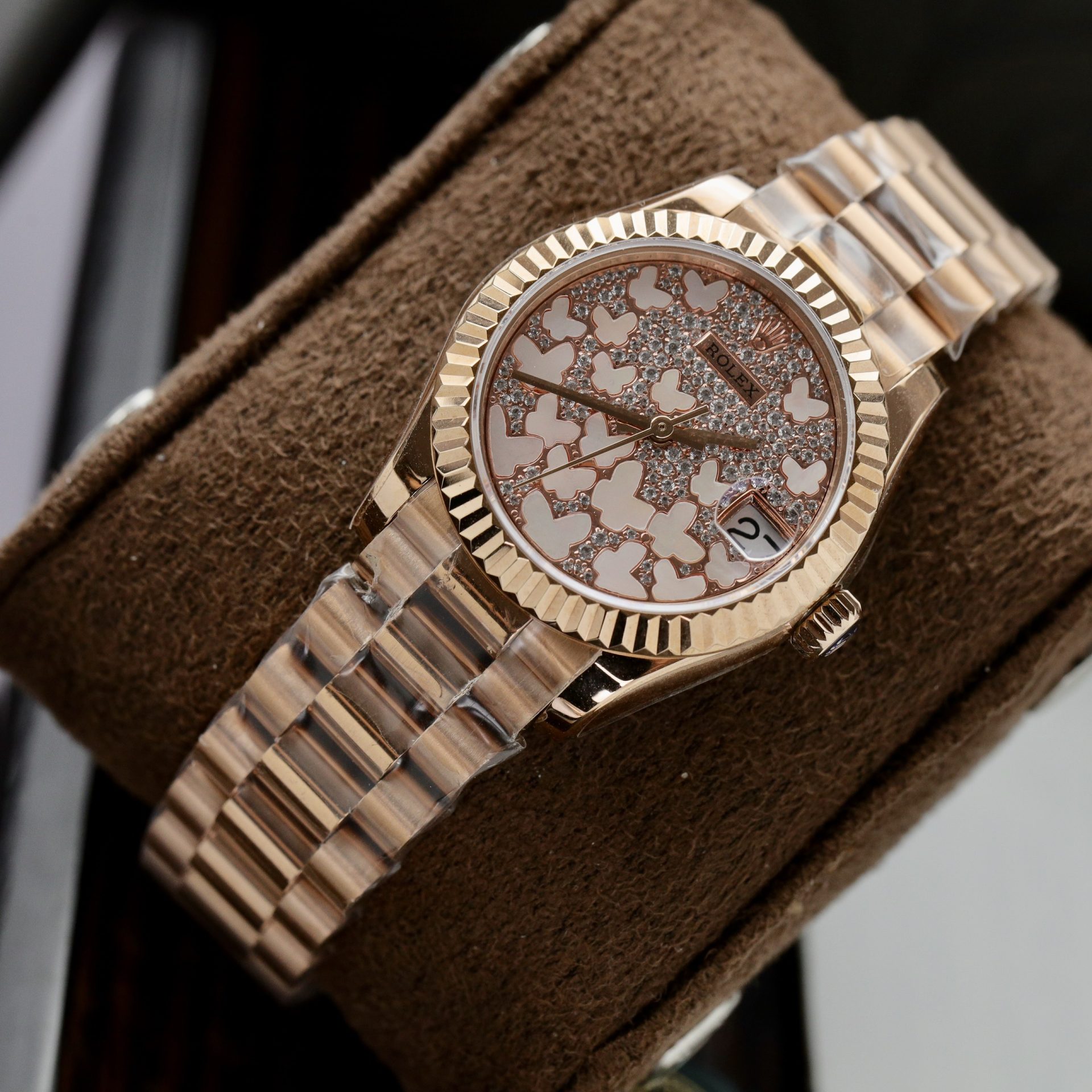 Rolex Replica Watch DateJust 278275 Womens Butterfly Dial 31mm - Elite Watch Atelier