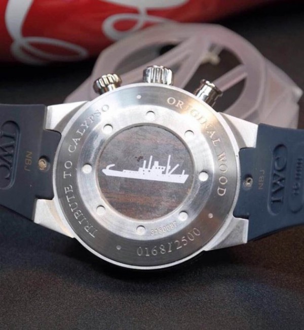 Replica IWC Aquatimer Chronograph Cousteau Divers Blue Dial - Top club