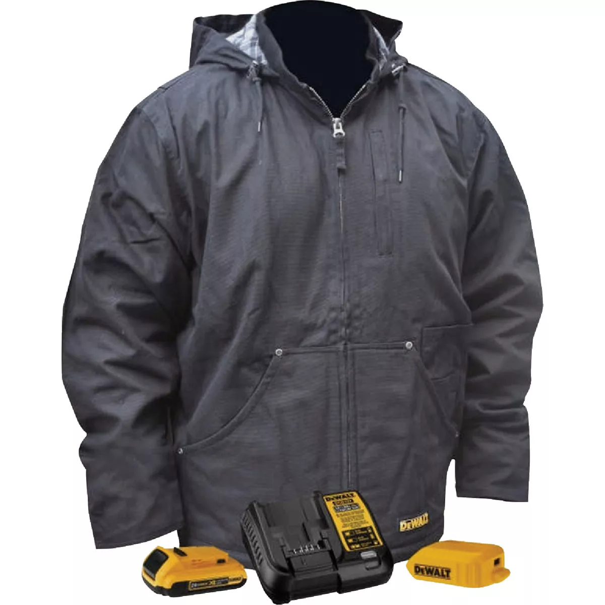 DEWALT Men's Black Heated Coat Kit, M