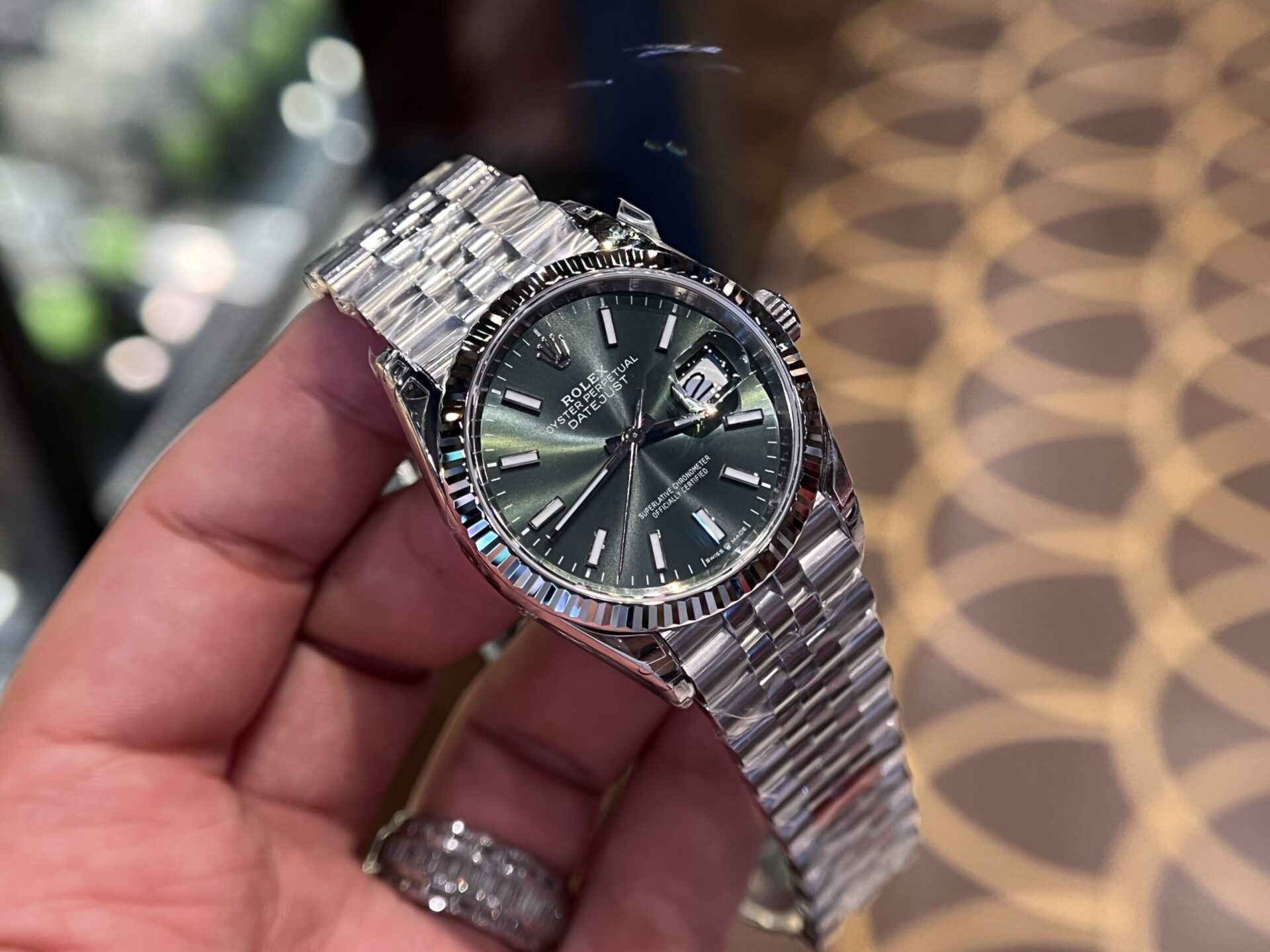 Rolex Replica Watch DateJust 126234 Green Dial VS Factory 36mm - Top club