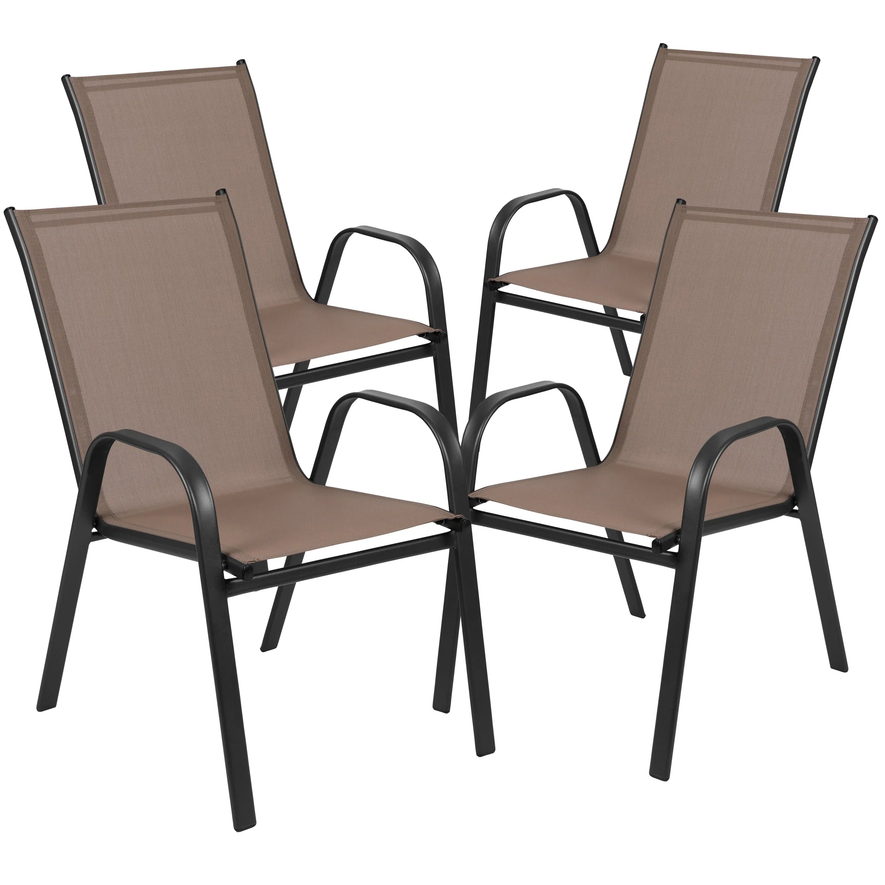 Emma + Oliver Outdoor Stack Chairs, Gray, 4 Pack, 21.25in W x 29in D x 36in H - Image 19 Emma + Oliver Outdoor Stack Chairs, Gray, 4 Pack, 21.25in W x 29in D x 36in H - Image 19