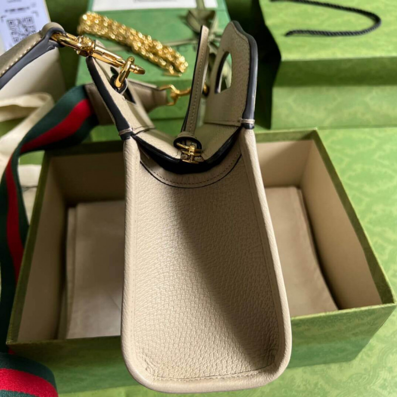 Replica Gucci Ophidia Small Tote With Web 693724 White1:1High-quality replica