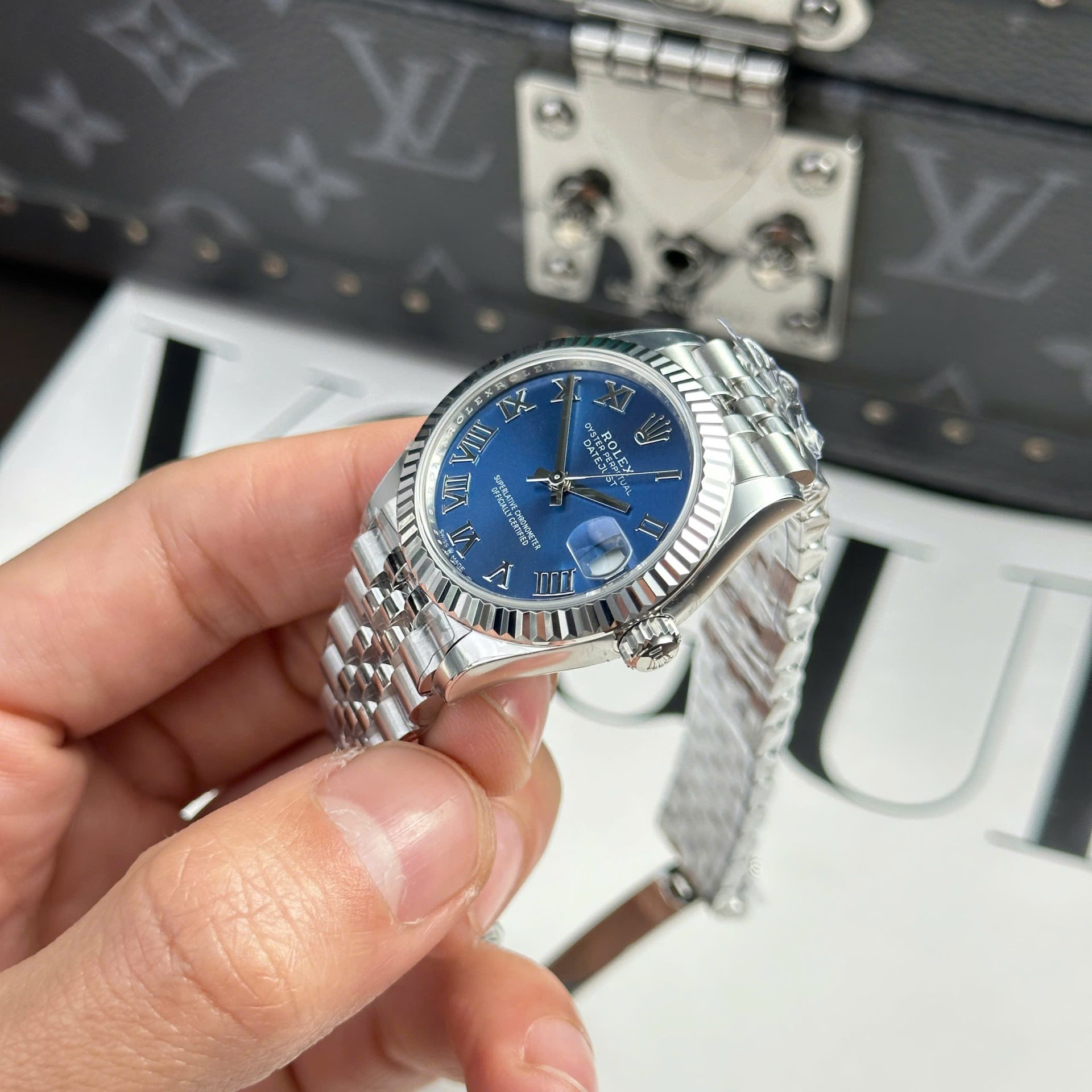 Rolex DateJust Clone Watches Dial Blue Jubilee Strap THB Factory 31mm - Top club
