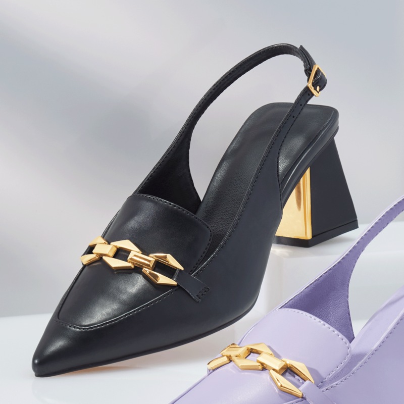 Ornamented Slingback - MIDNIGHT VELVET CATALOG