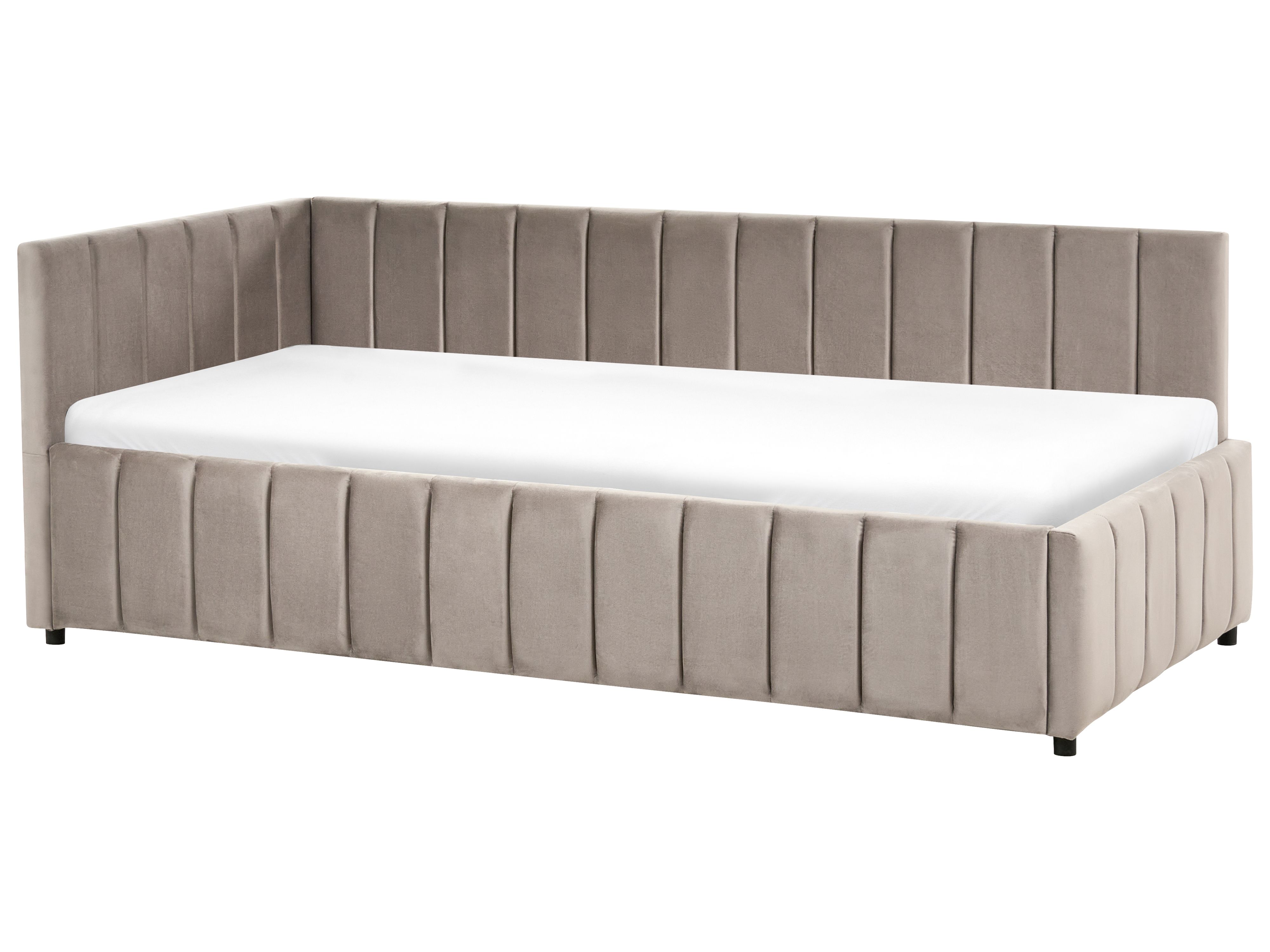 Daybed Velvet LISIEUX 90 x 200 cm (EU Single) Taupe