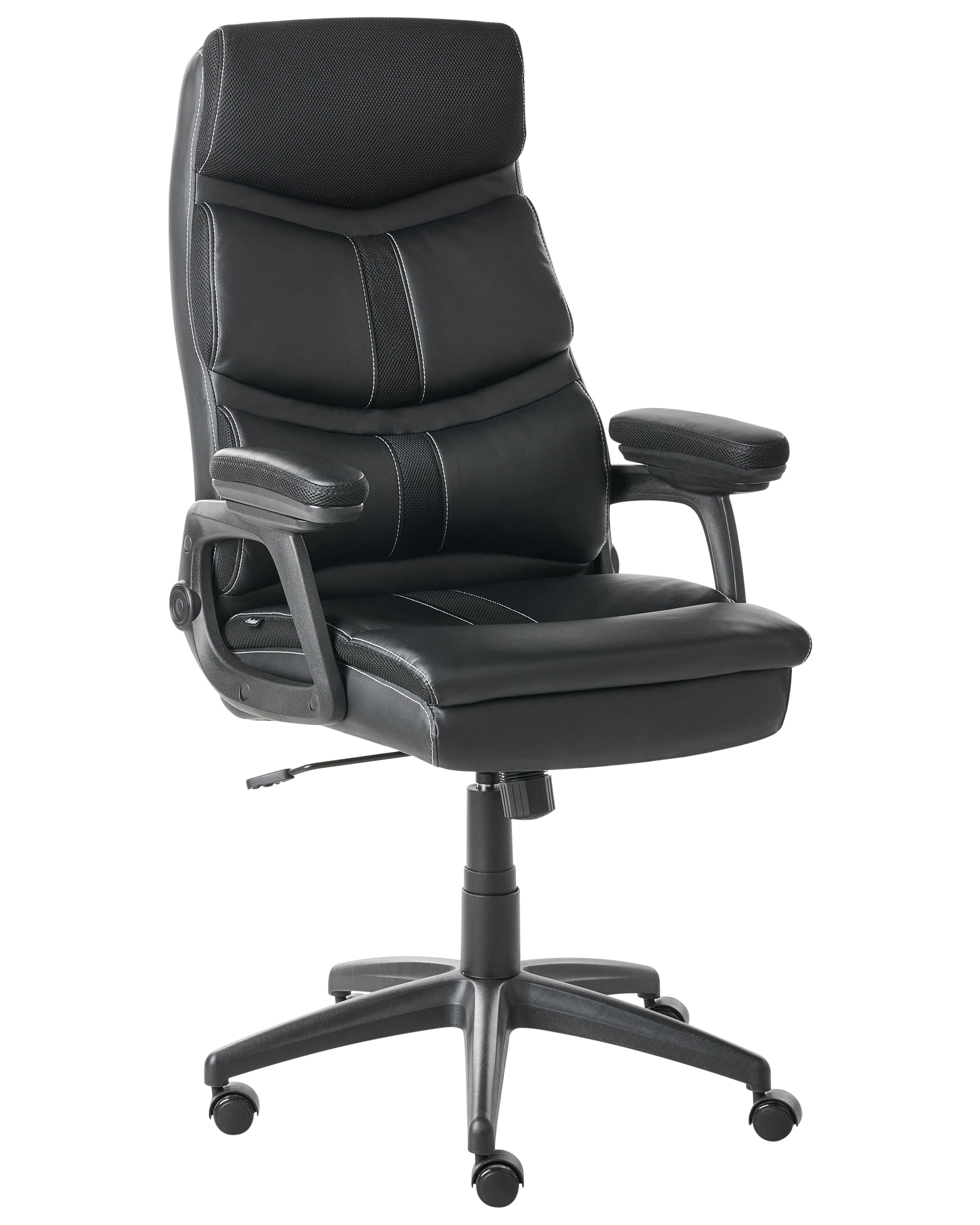 Executive Chair RULER Faux Leather Black