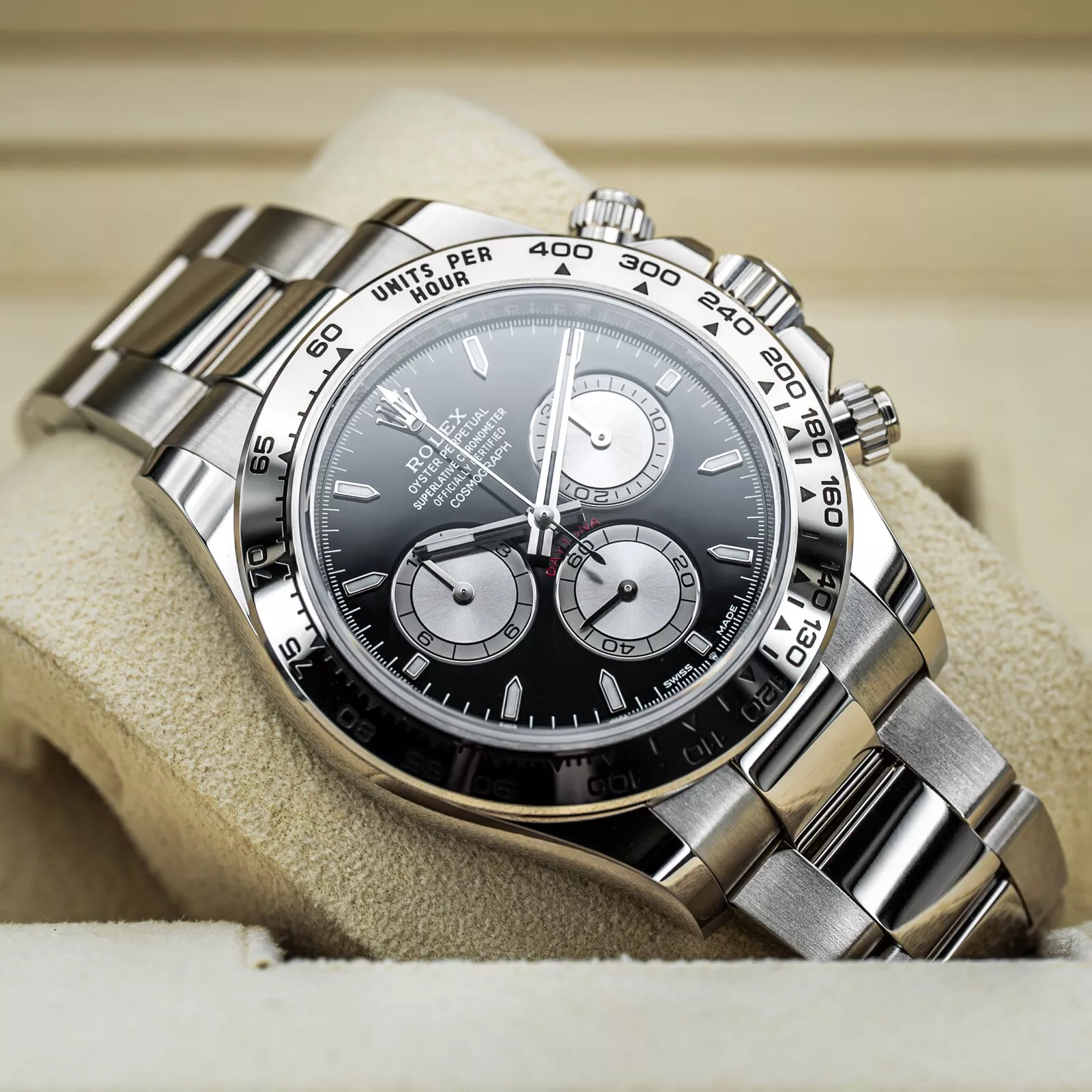 Rolex Cosmograph Daytona 40mm, 18k White Gold, Ref# 126509-0001(1:1 replica) - Elite Watch Atelier