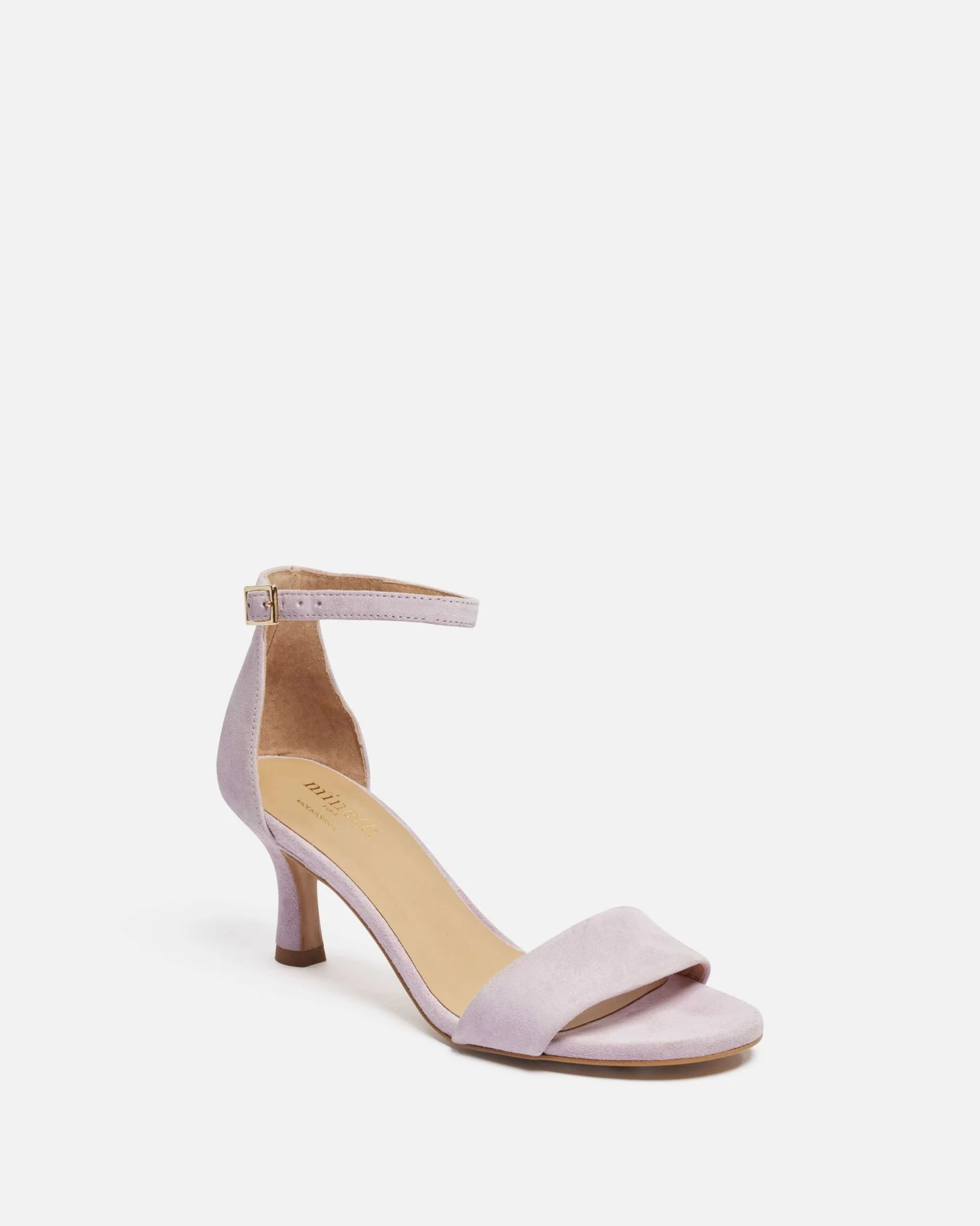 SANDALES FRANCESCA - En cuir à talons lilas