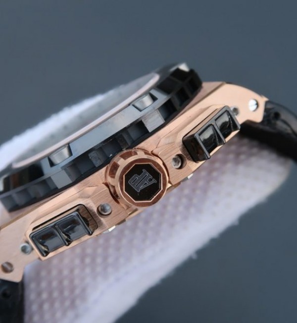 Replica Audemars Piguet JF Royal Oak Offshore 26078 RG White Skeleton Dial A3126 - Elite Watch Atelier