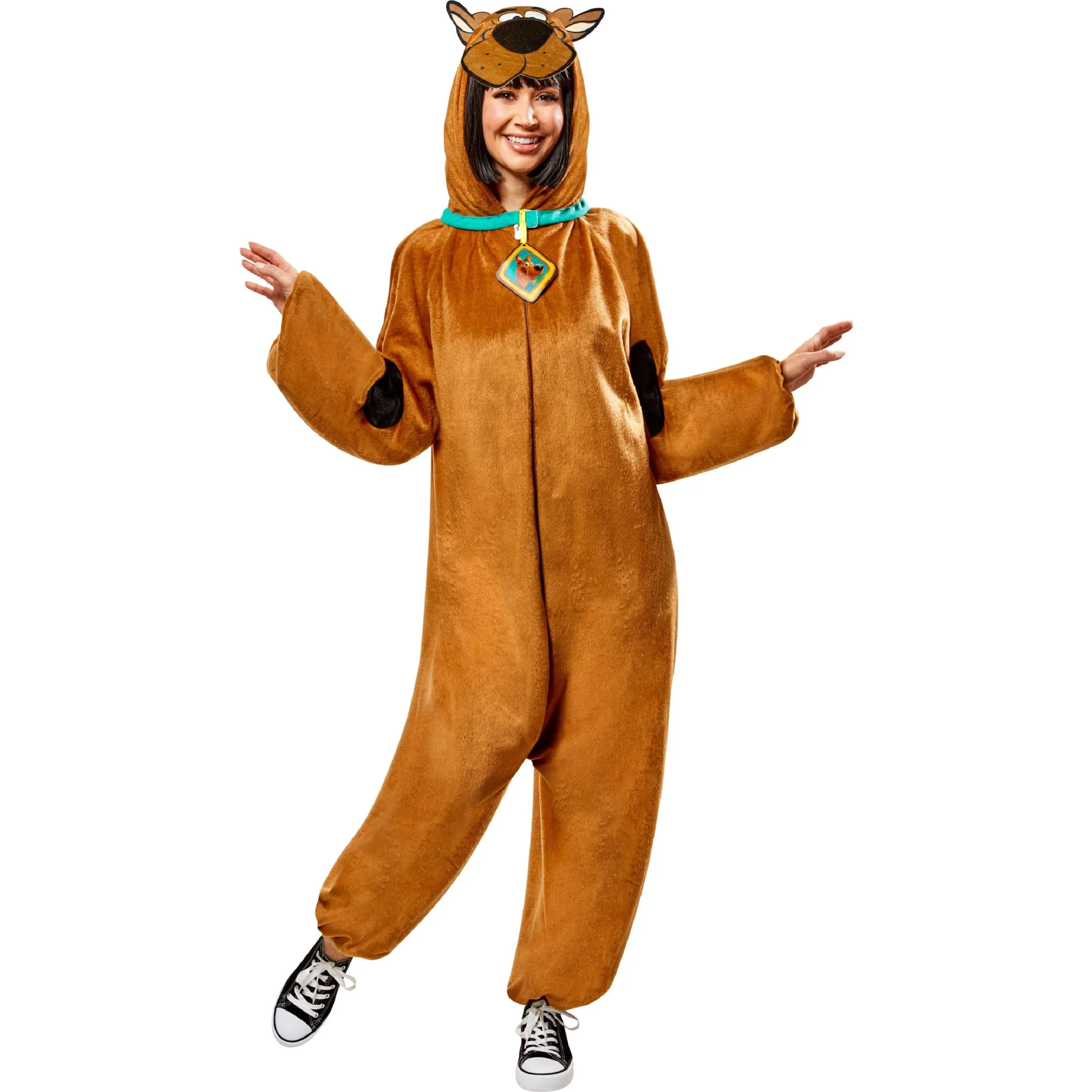 Scooby Doo Halloween Costume for Adults, Men's Size L (36/38), by Rubies - Image 3 Scooby Doo Halloween Costume for Adults, Men's Size L (36/38), by Rubies - Image 3