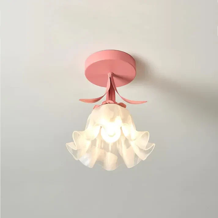 FloraLume - Art Déco Mini Hanglamp - Stijlvolle Hanglamp met Bloemenaccent