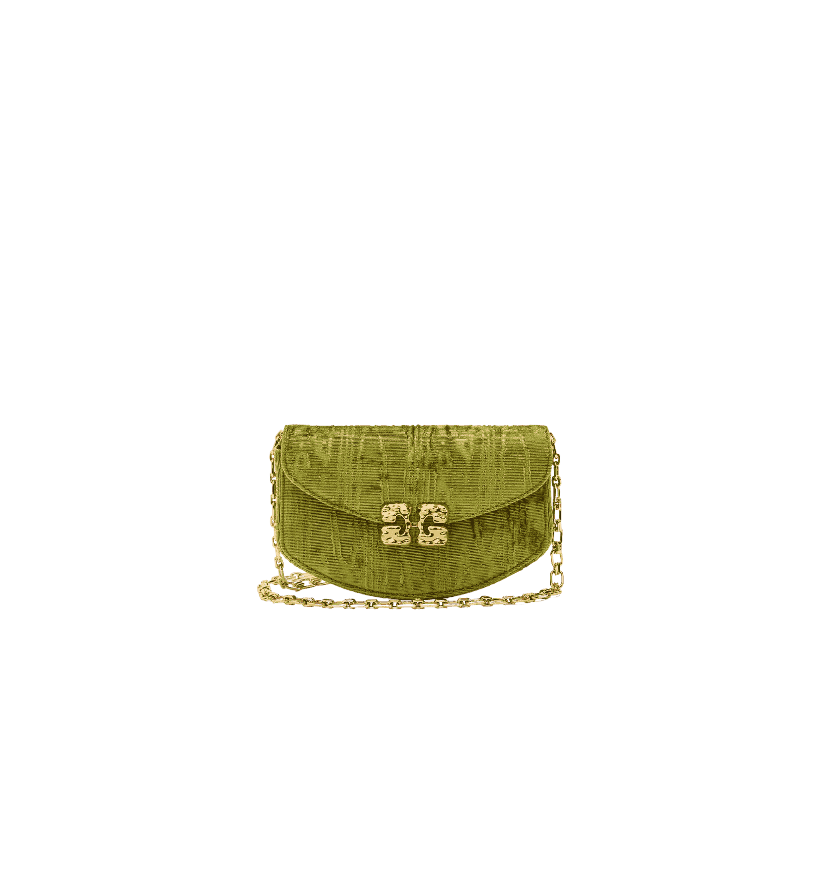GANNI Lulu Wallet On Chain Velvet Moir