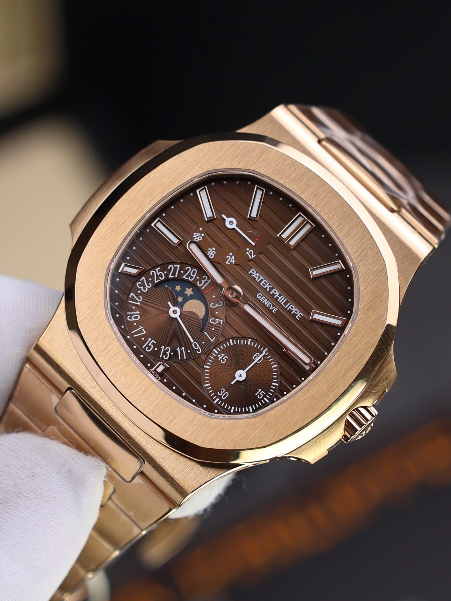Patek Philippe Nautilus 5712R Replica Watch Dial Brown PPF Factory 40mm - Top club
