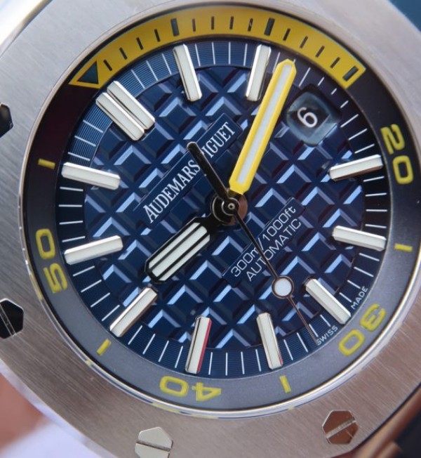 Replica Audemars Piguet JF Royal Oak Offshore Diver 2017 Blue 15710 Rubber Strap A3120 - Top club
