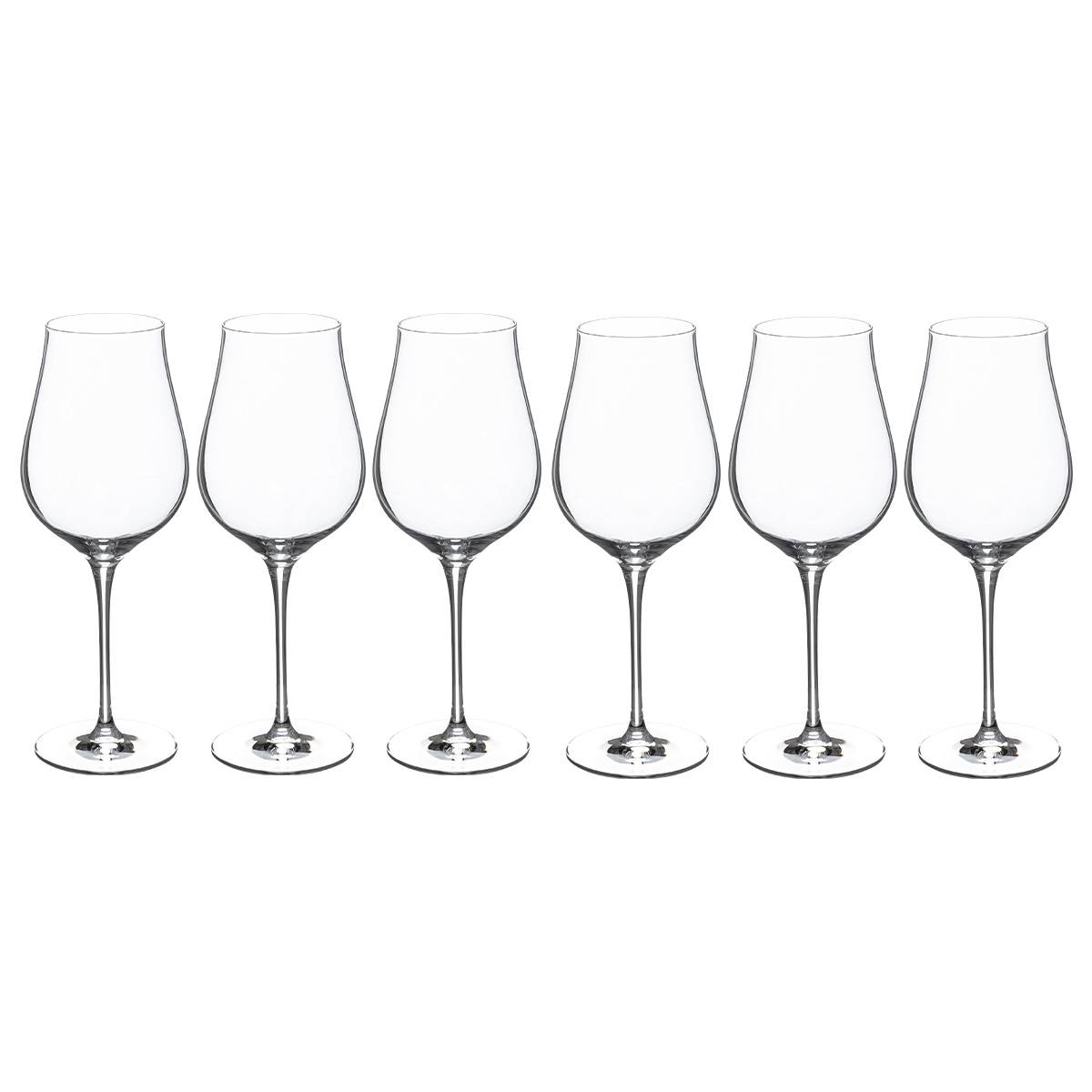Set of 6 water glasses "Oriane" 500 ml, Transparent