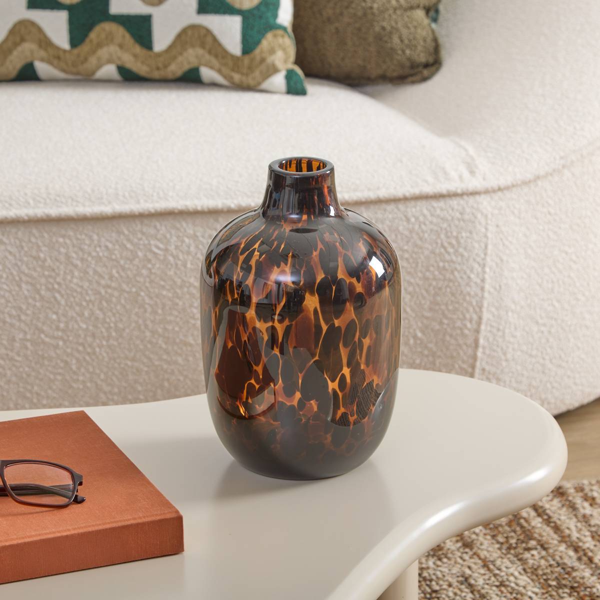 Vase "Roen" Amber, H.25.5 cm