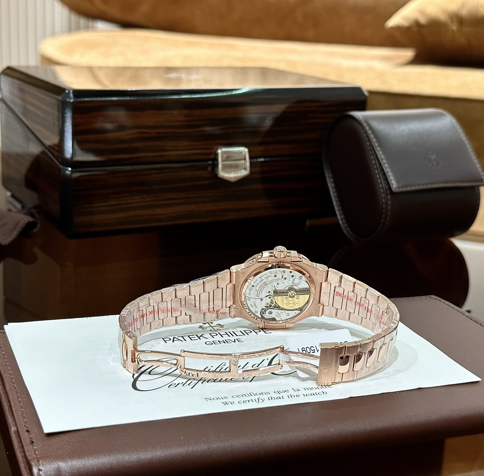 Patek Philippe Best Replica Watch Nautilus 5712R Gold Wrapped GR Factory 40mm - Top club