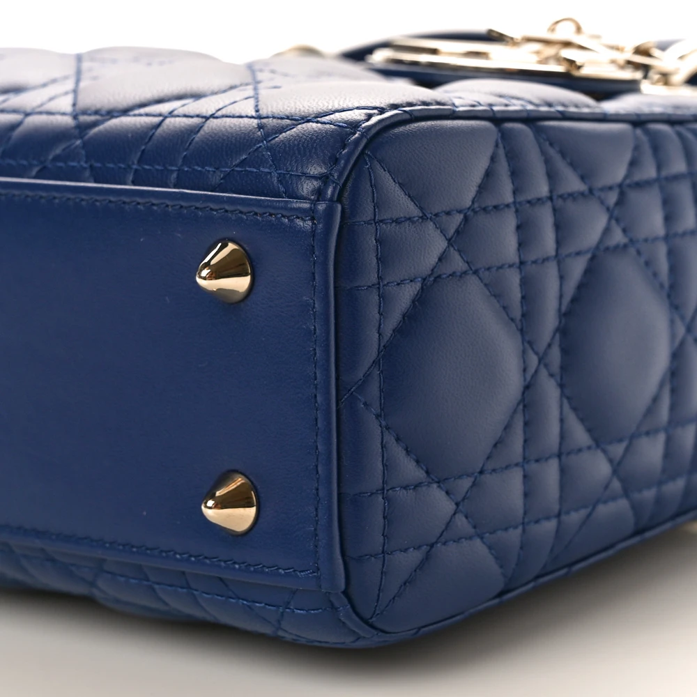 Mirror Quality Dior Lady Dior Replica Handbag with Light Gold Hardware1:1High-quality replica