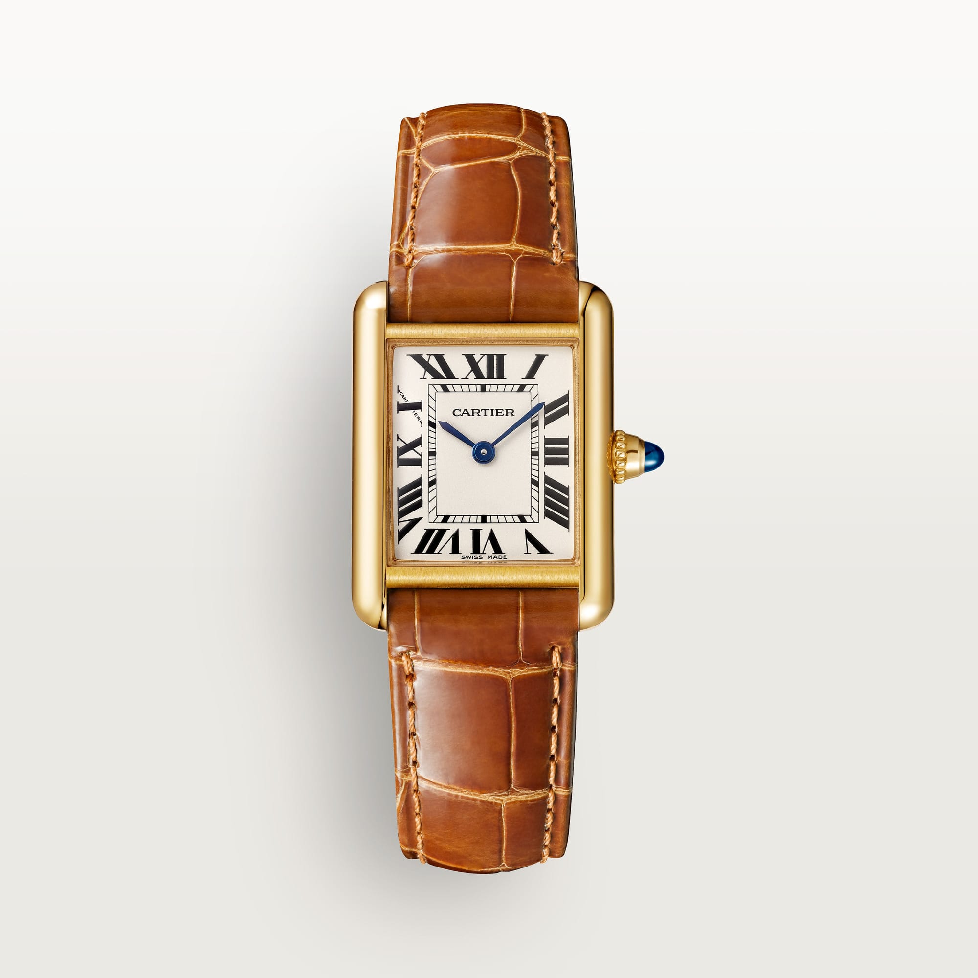 Tank Louis fake cartier watch small model quartz movement(1:1 replica) - Top club