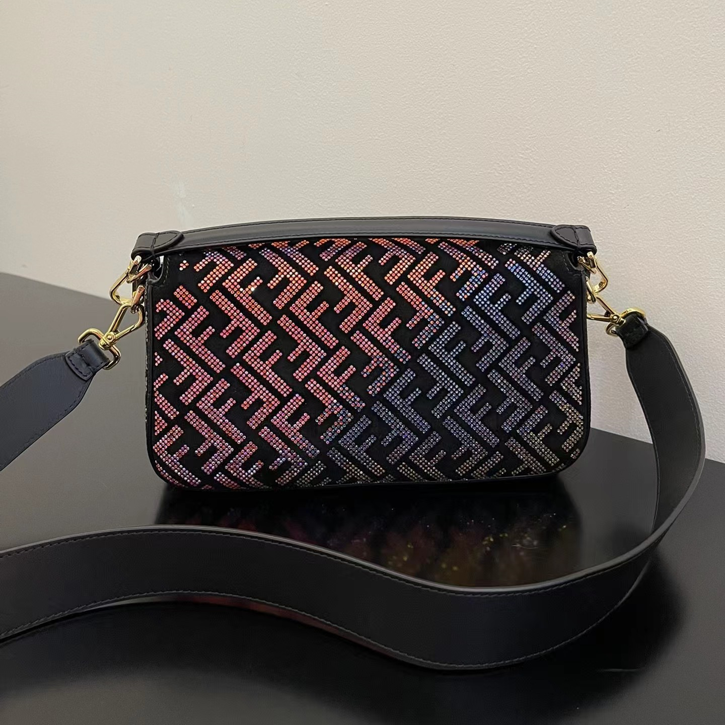 Fendi x Versace leather Baguette bag - Replicaclubs