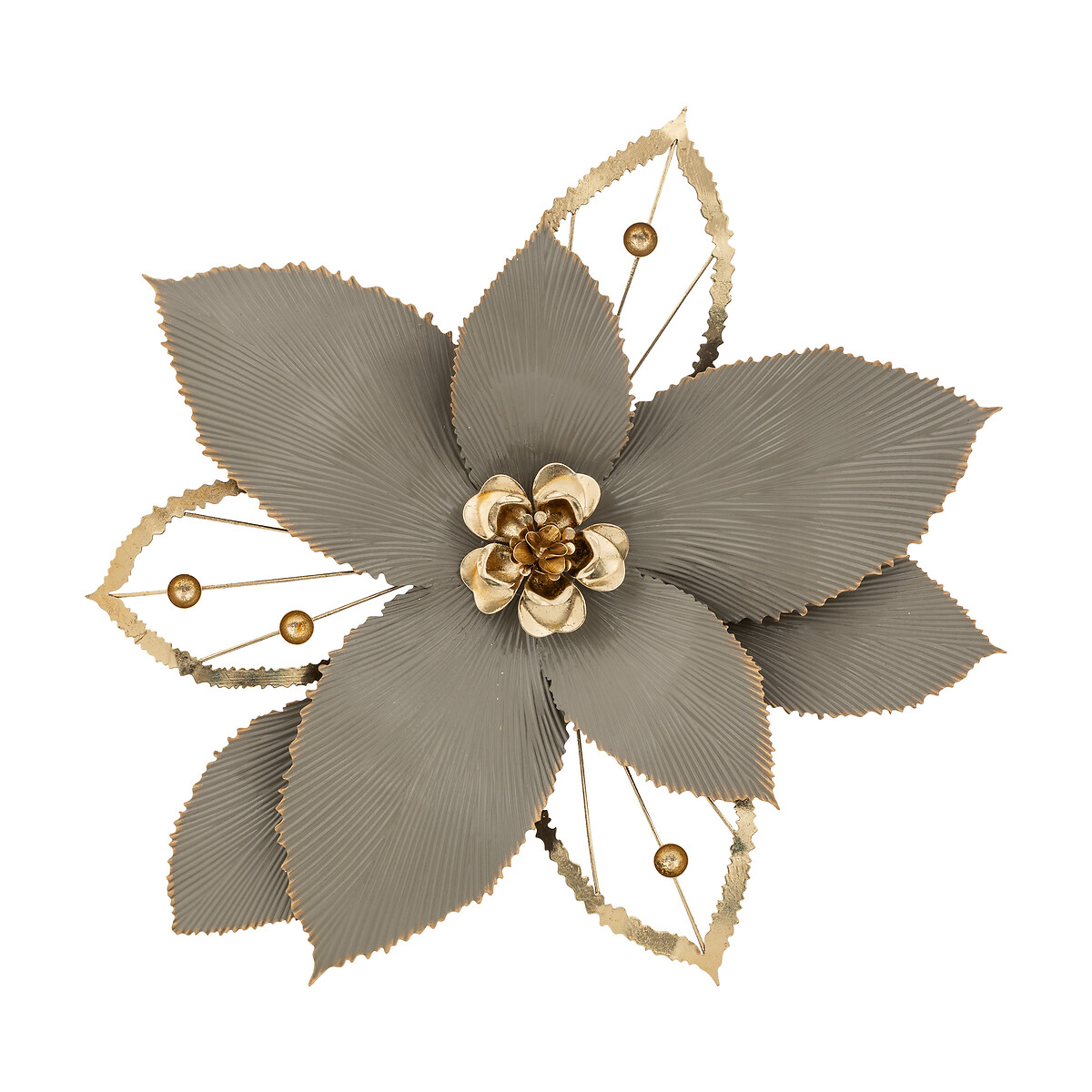 Wall art "Marjorie" Gold-tone metal, 54x56 cm