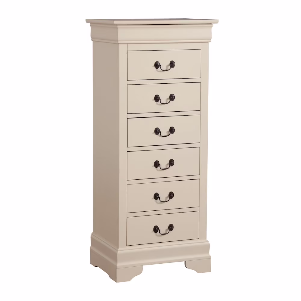 Glory Furniture Louis Phillipe 7 Drawer Lingerie Chest in Cherry - Image 10